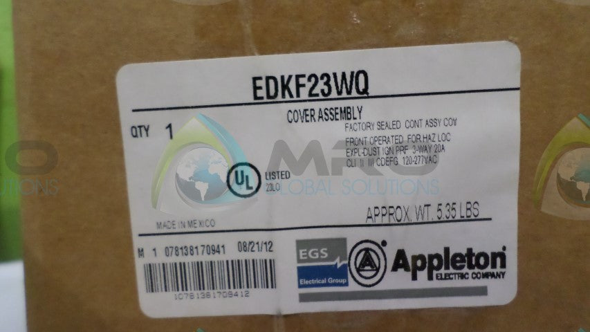 EGS EDKF23WQ COVER ASSEMBLY *NEW IN BOX*