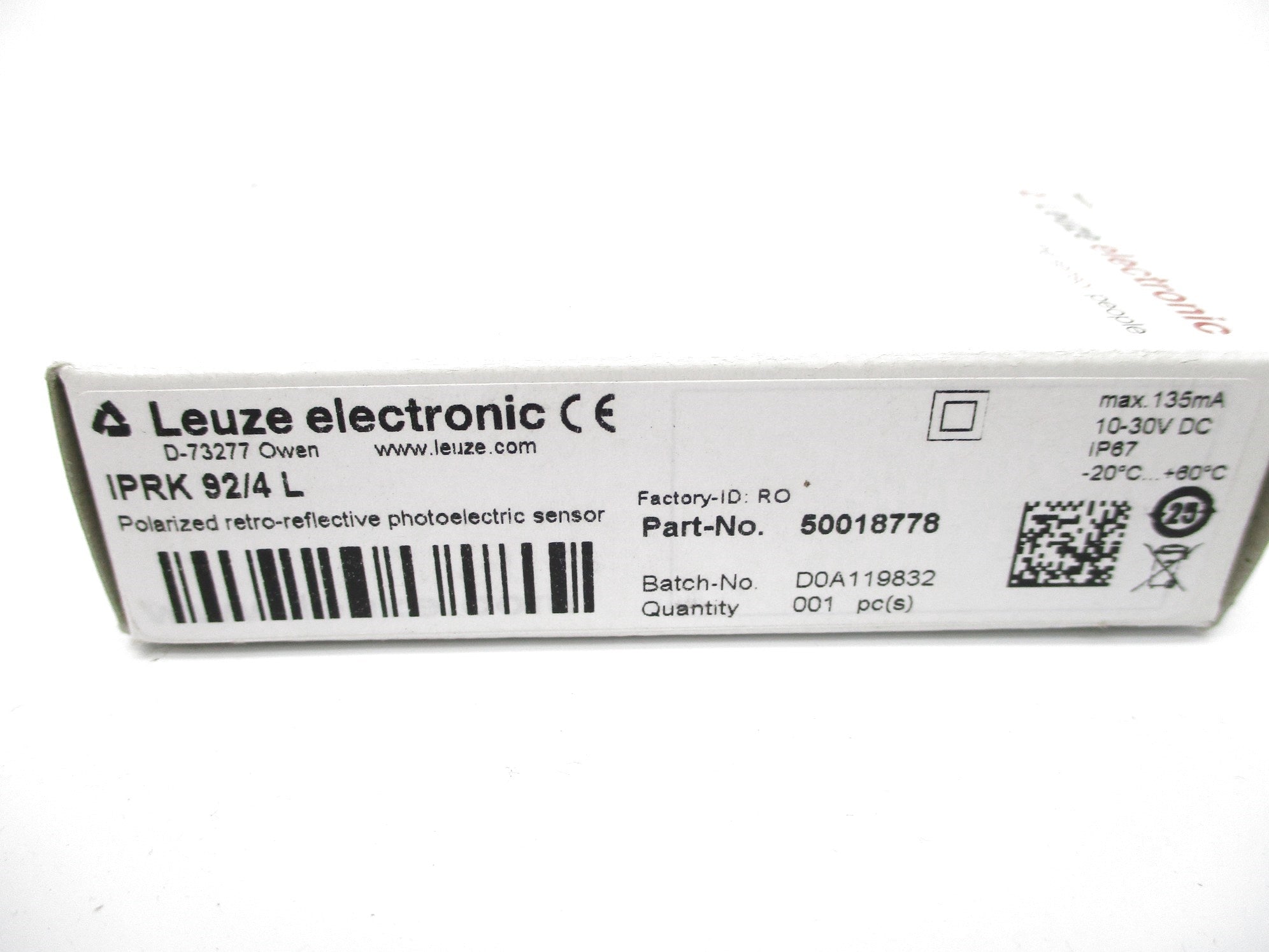 LEUZE ELECTRONIC IPRK92/4L 50018778 NSMP