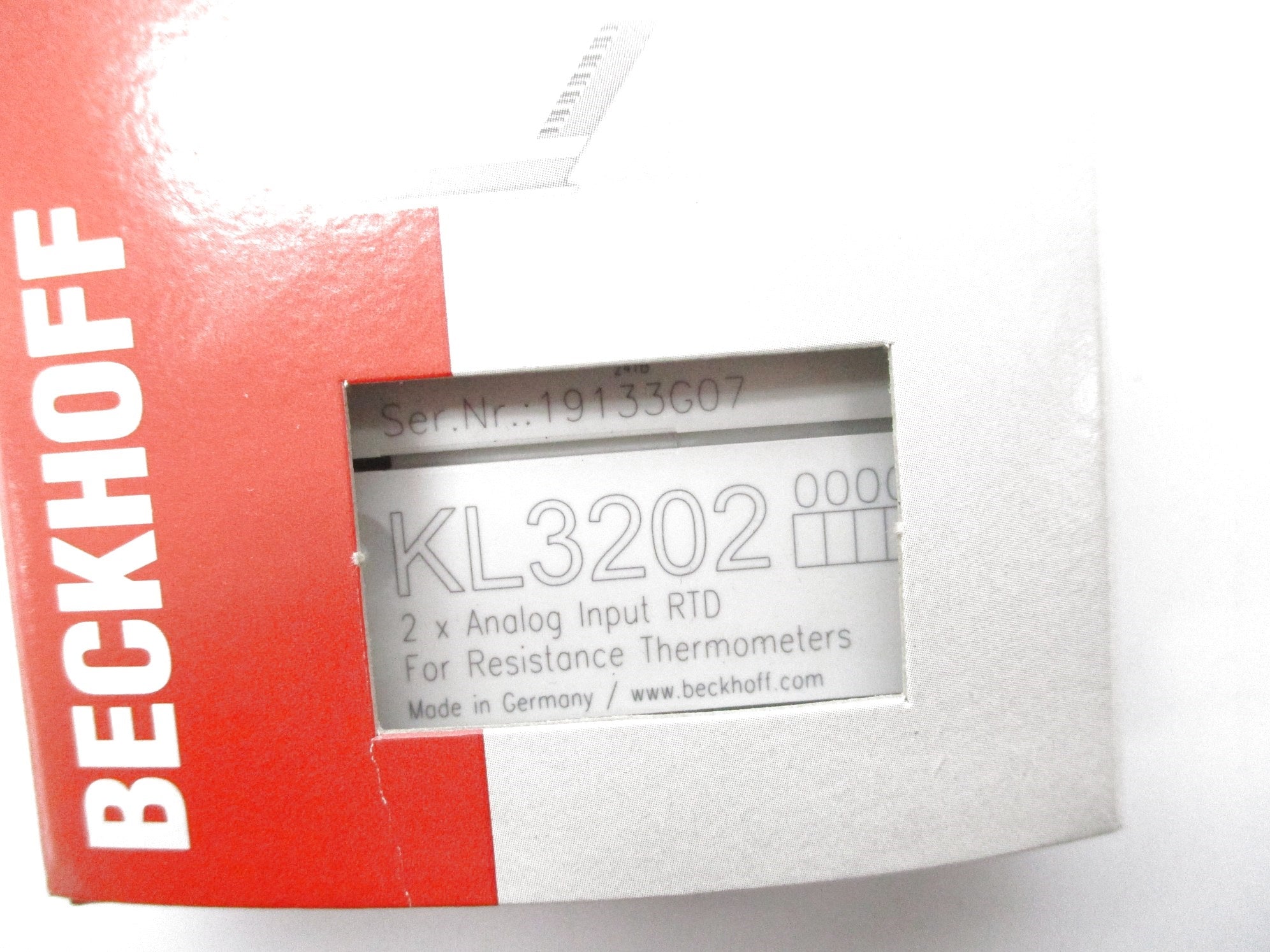 BECKHOFF KL3202 NSMP