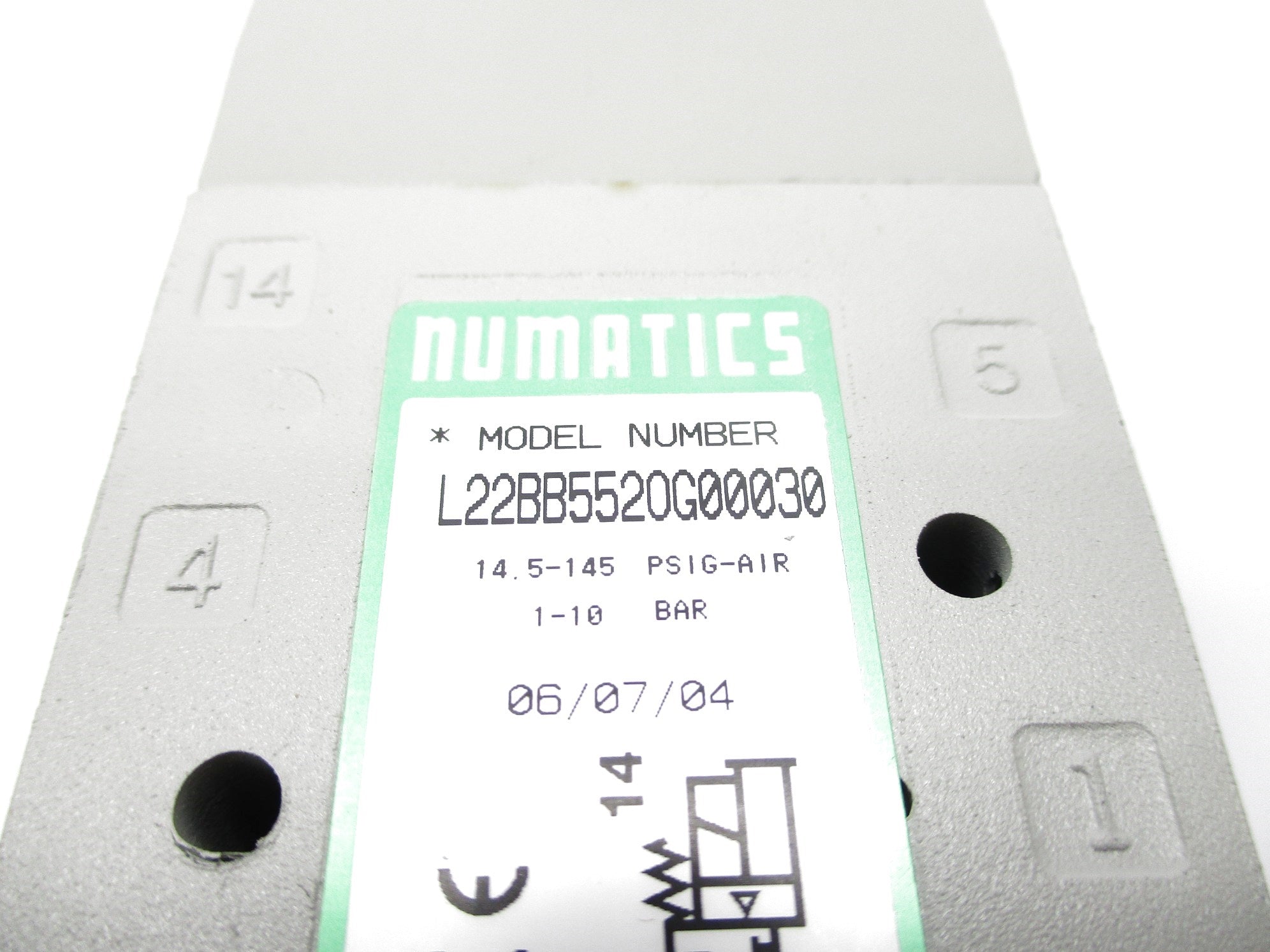 NUMATICS L22BB552OG00030 100-115/50 110-120/60 NSNP