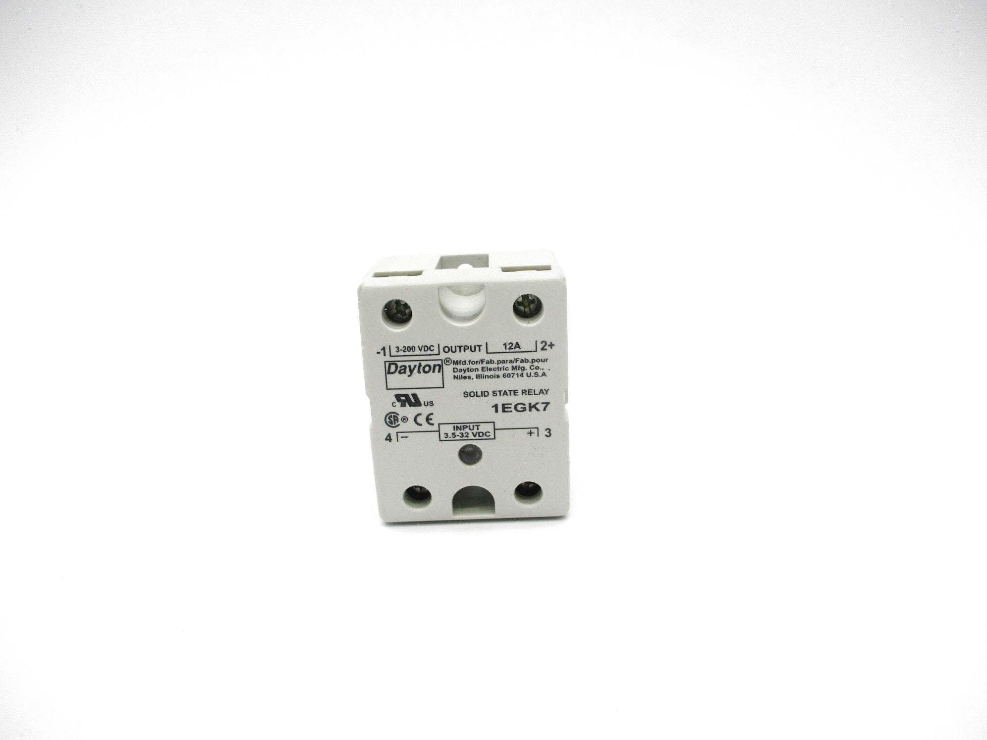 DAYTON 1EGK7 12A 3.5-32VDC  NSNP