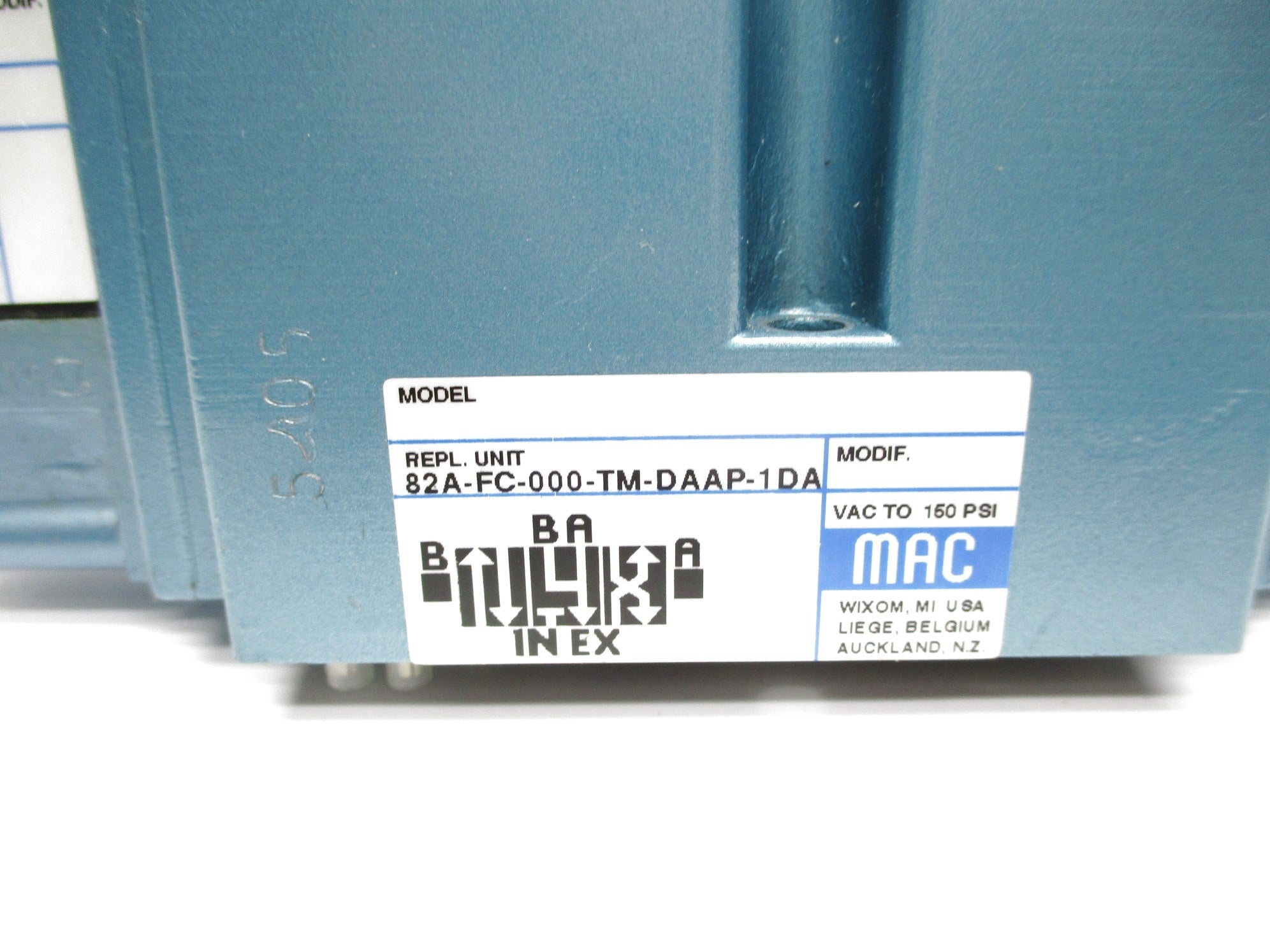 MAC 82A-FC-000-TM-DAAP-1DA 120/60 110/50 160PSI NSNP