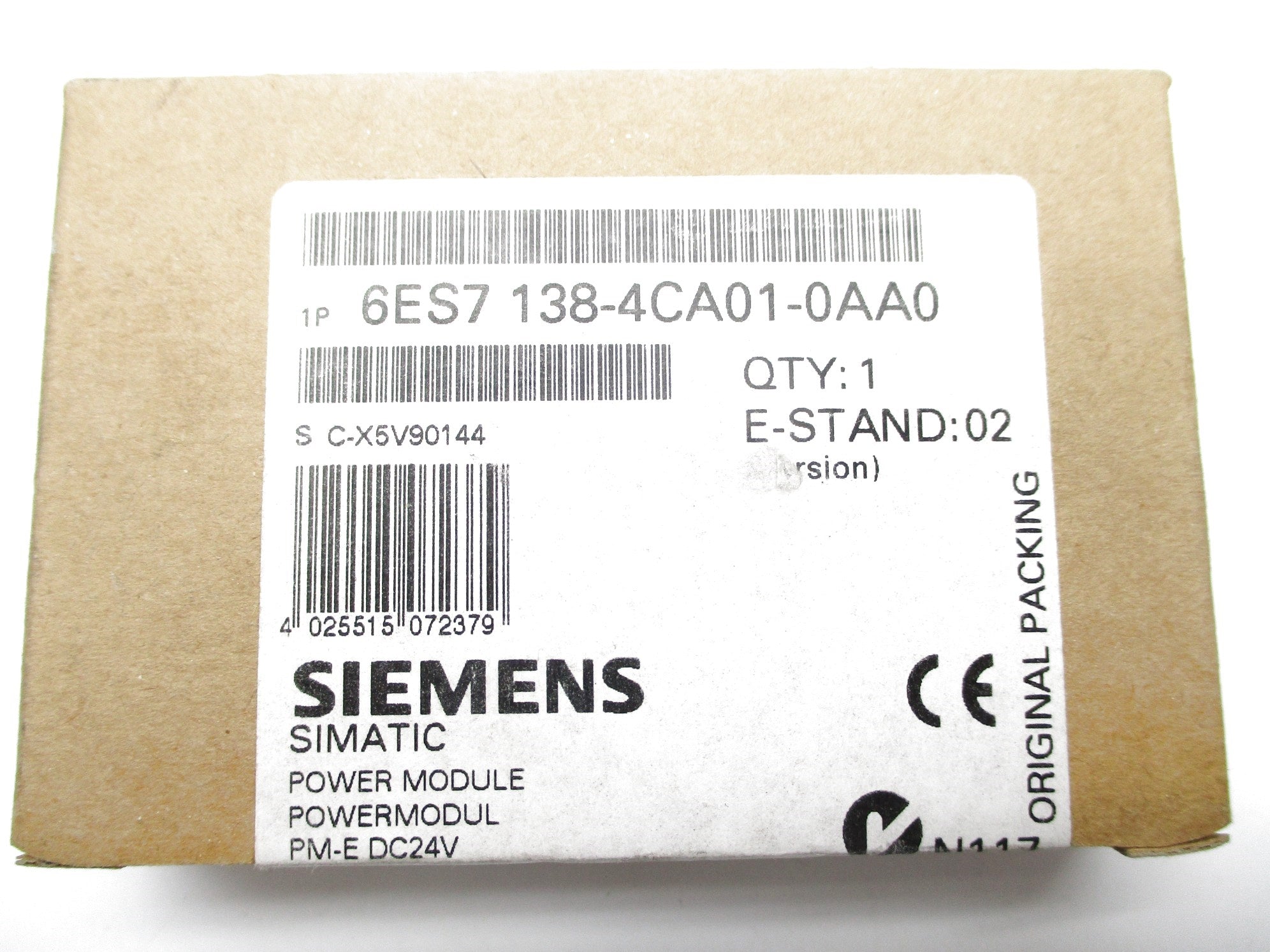 SIEMENS 6ES7 138-4CA01-0AA0 24VDC NSFS