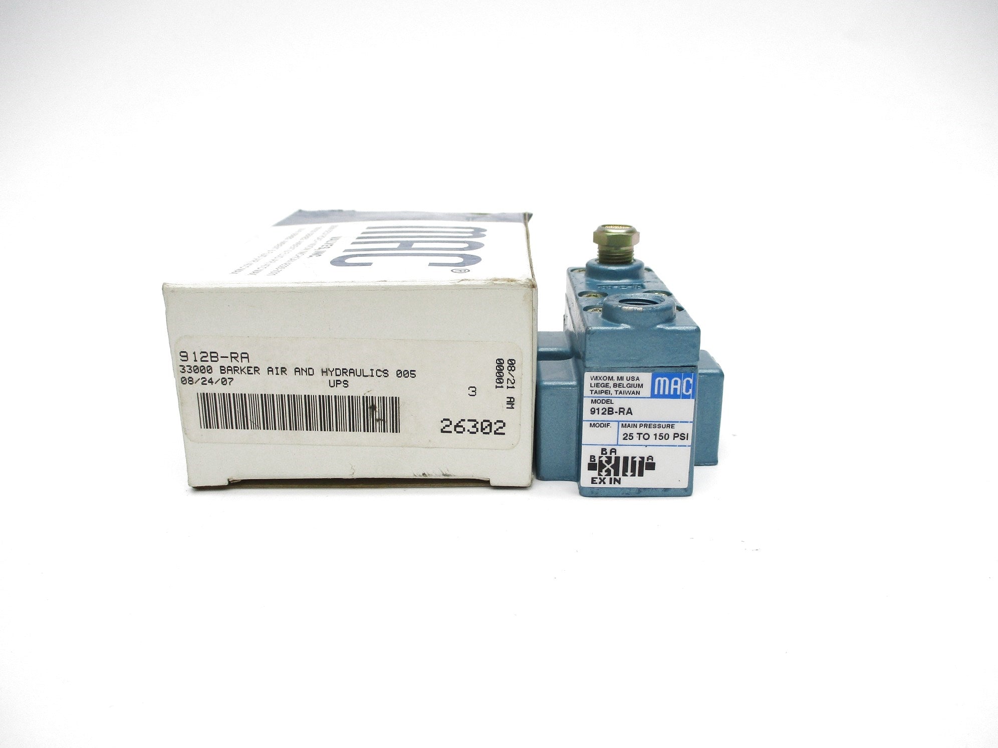 MAC 912B-RA 25-150PSI NSMP