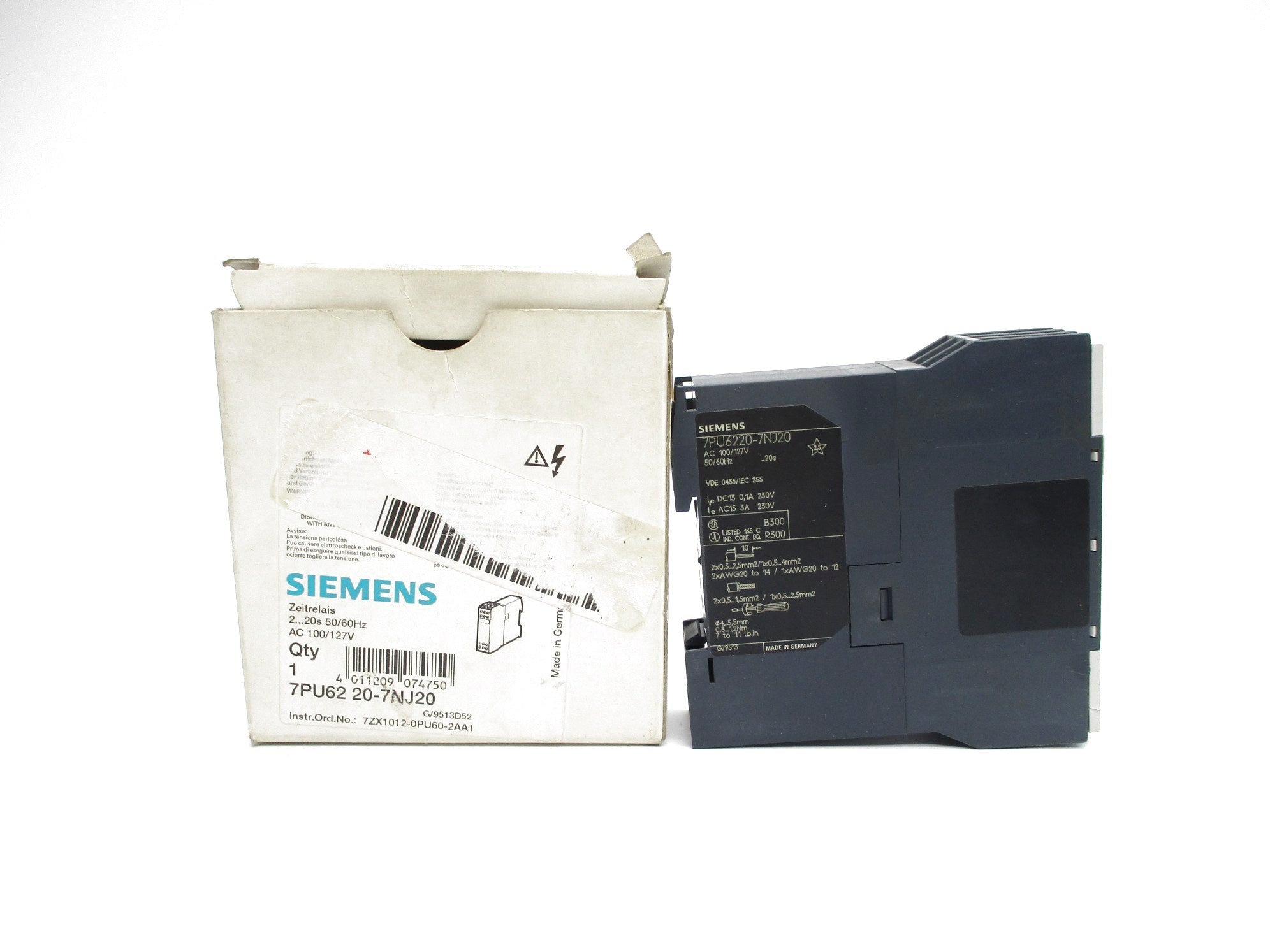 SIEMENS 7PU6220-7NJ20 100/127VAC NSMP