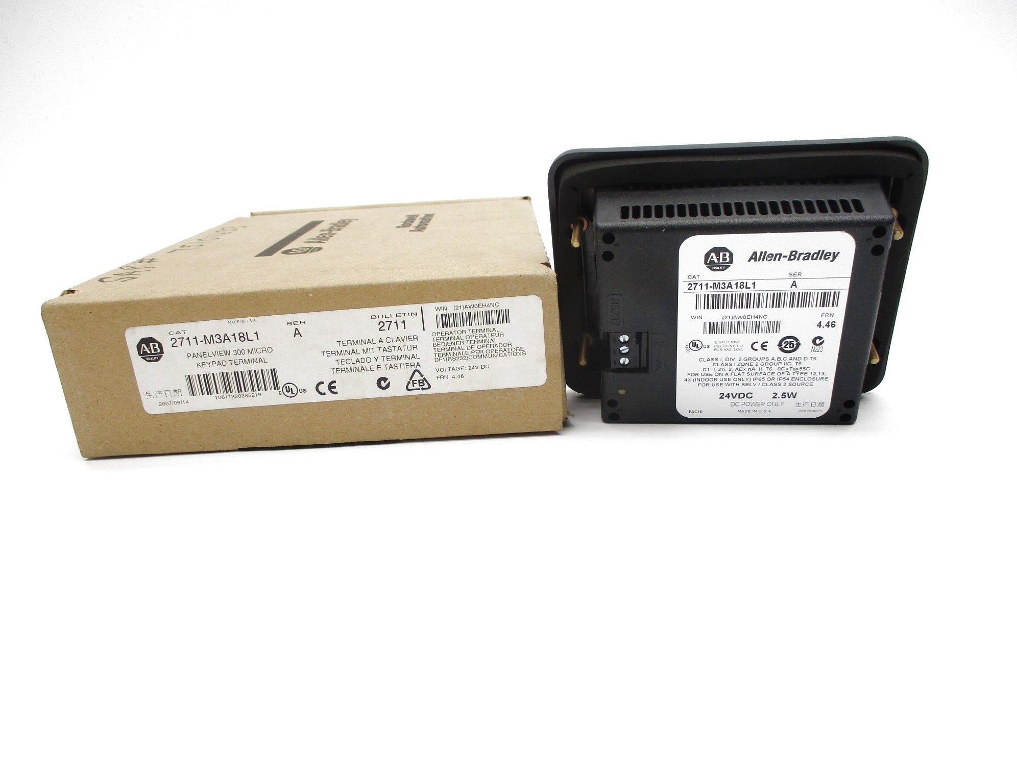 ALLEN BRADLEY 2711-M3A18L1 SER. A F/W 4.46 NSMP