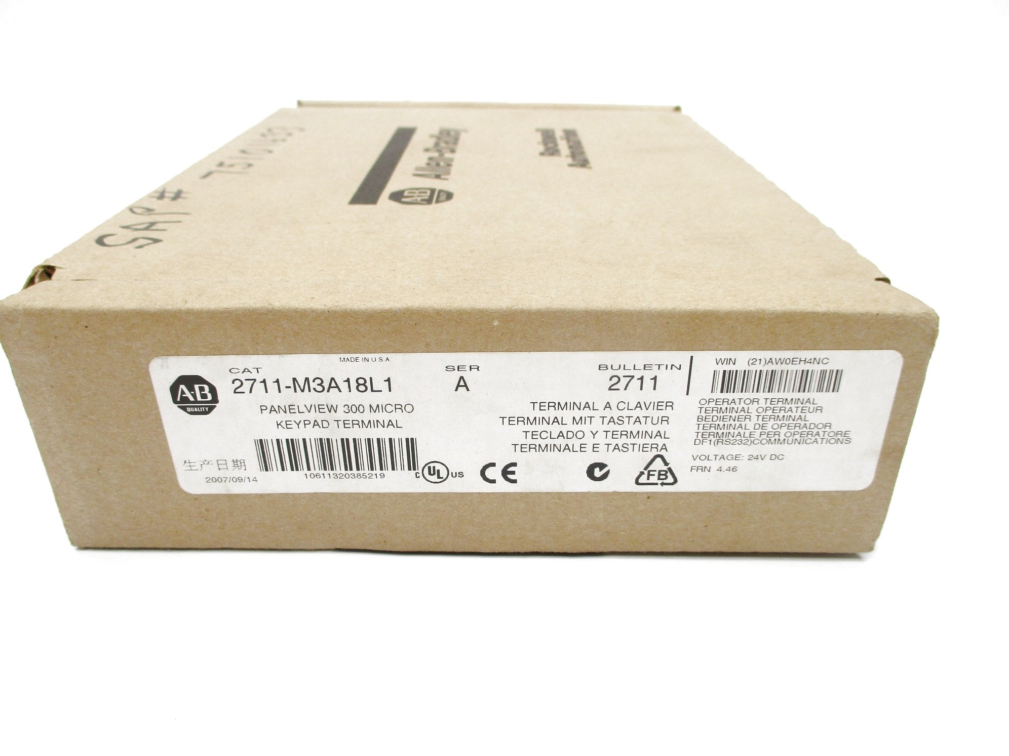 ALLEN BRADLEY 2711-M3A18L1 SER. A F/W 4.46 NSMP