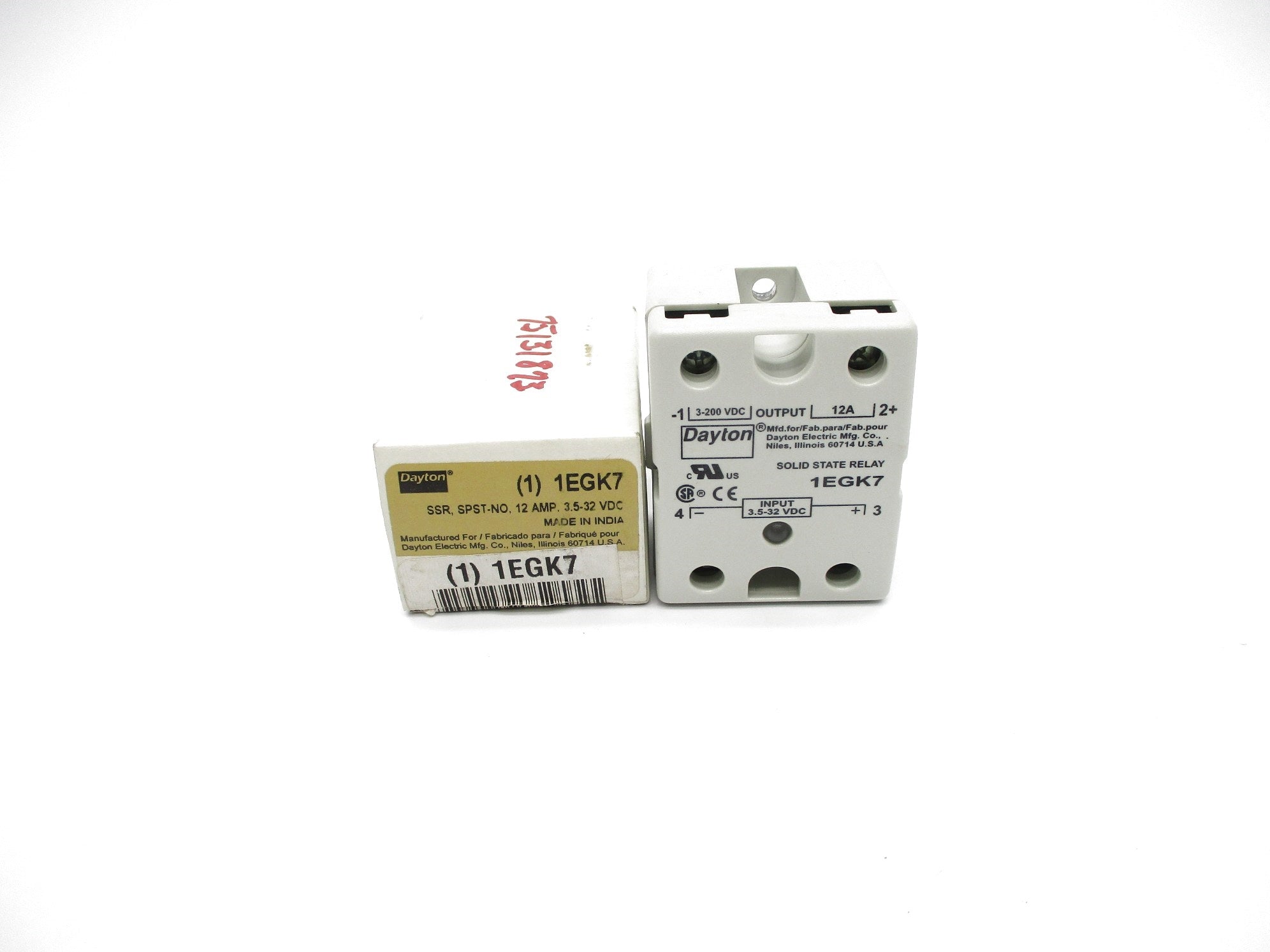 DAYTON 1EGK7 12A 3.5-32VDC NSMP