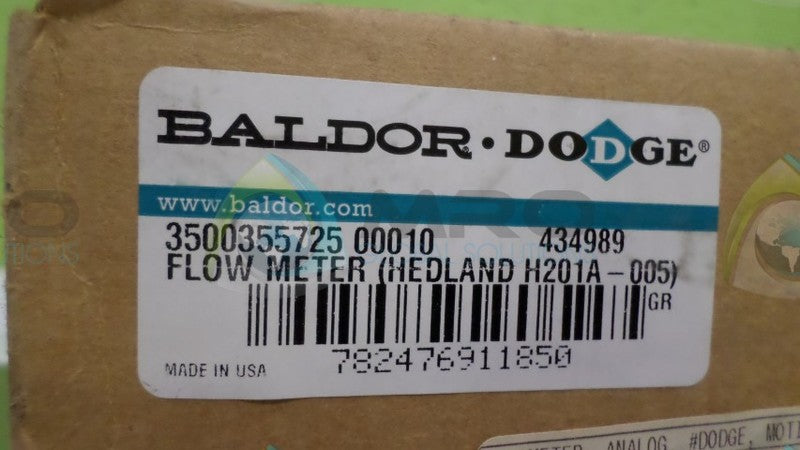 BALDOR 434989 FLOW METER * FACTORY SEALED *