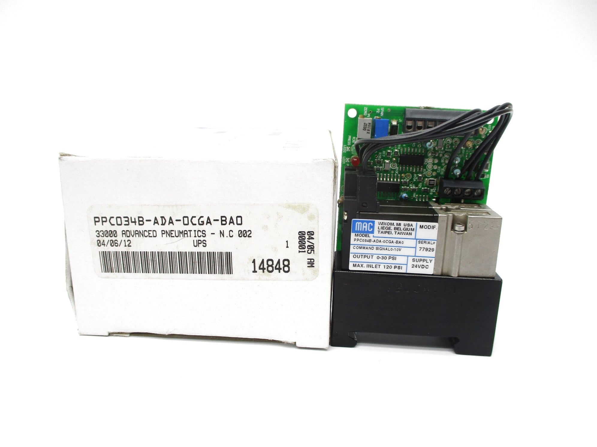 MAC PPC034B-ADA-OCGA-BAO 120PSI 24VDC NSMP