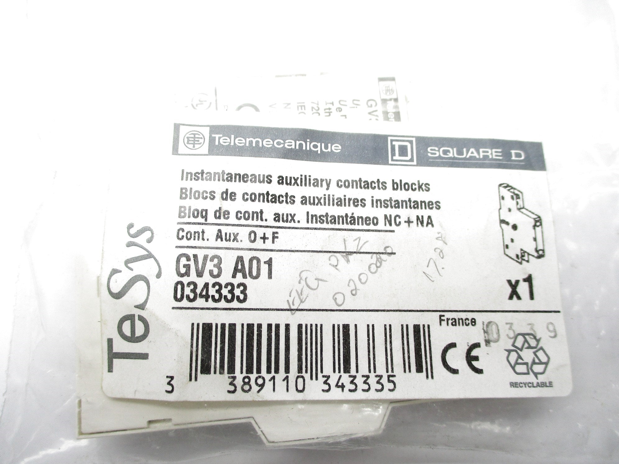 TELEMECANIQUE GV3A01 NSMP