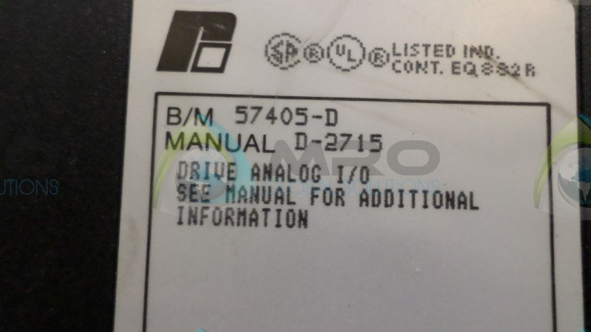 RELIANCE ELECTRIC CO. 57405-D DRIVE ANALOG *NEW NO BOX*