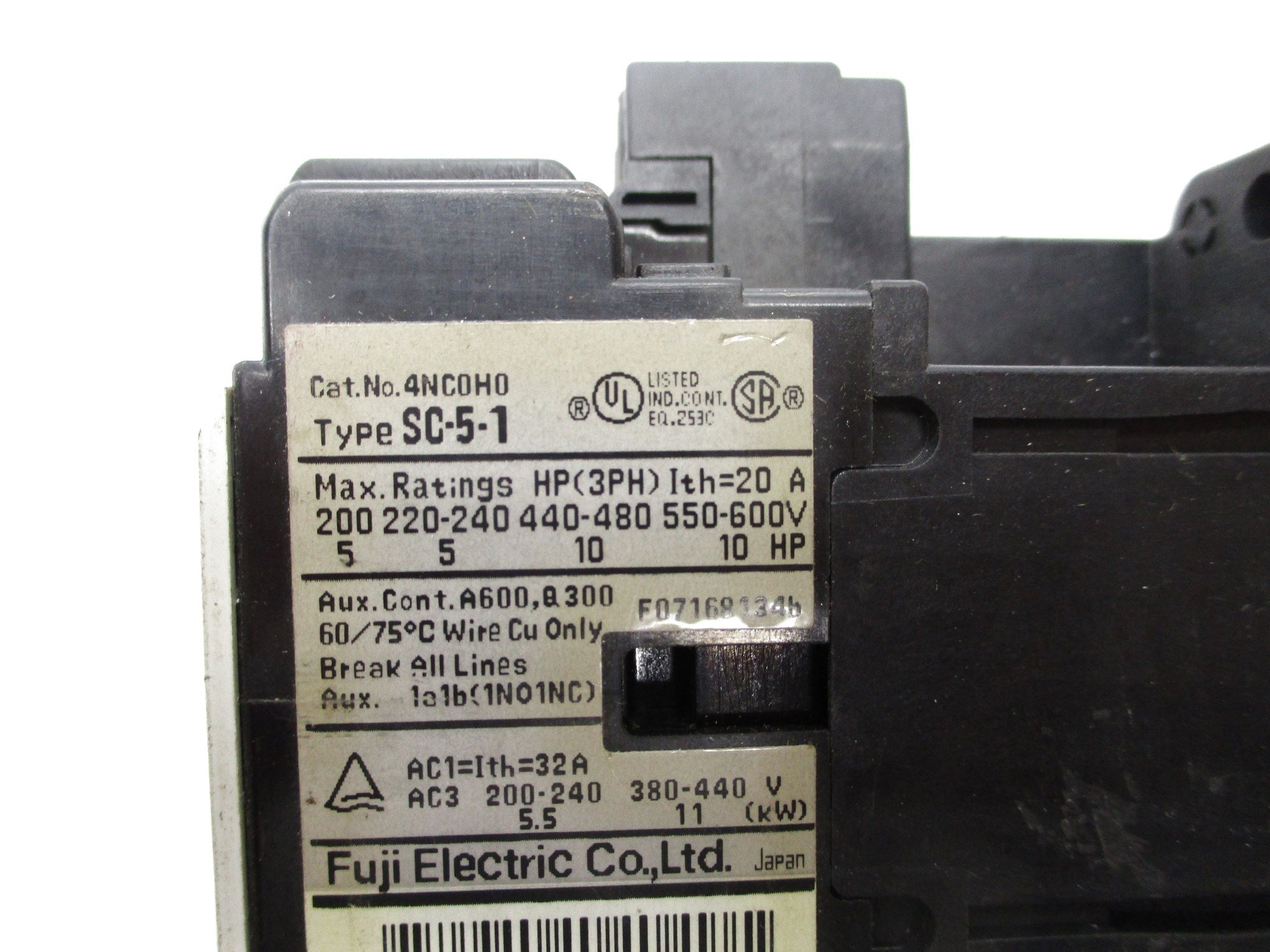FUJI ELECTRIC 4NC0H0 SC-5-1 200-240V NSNP
