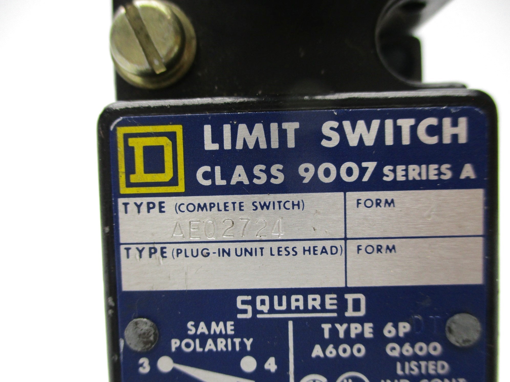 SQUARE D 9007AEQ2724 SER. A NSNP