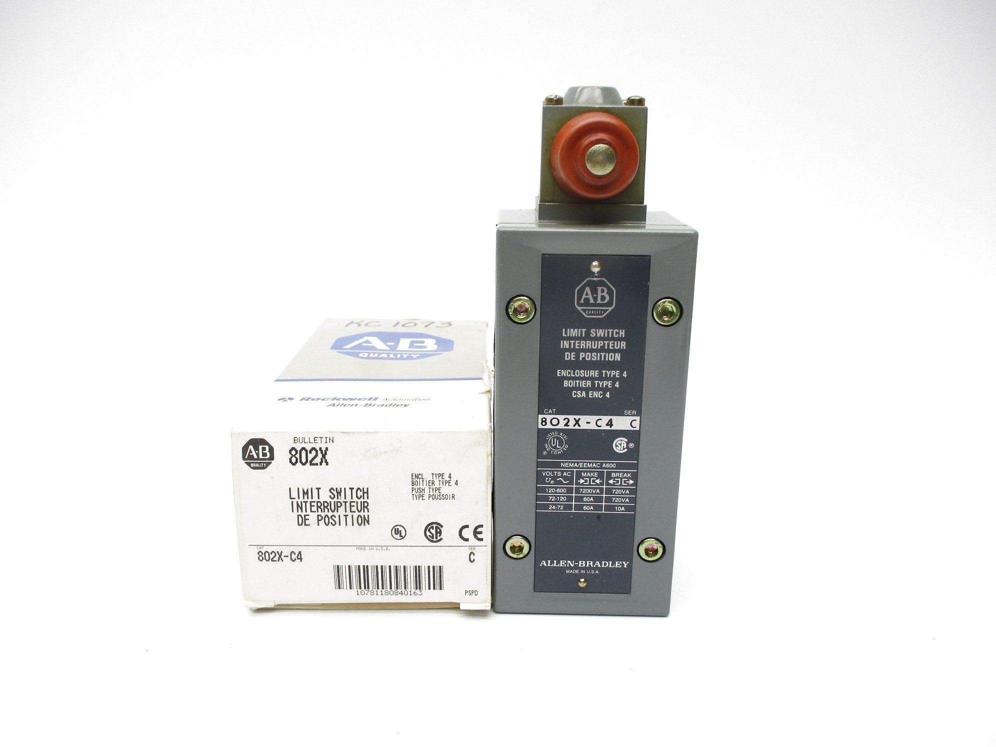 ALLEN BRADLEY 802X-C4 SER. C (GY/BL) NSMP