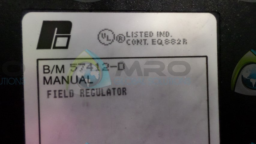 RELIANCE ELECTRIC CO. 57412-D FIELD REGULATOR *USED*