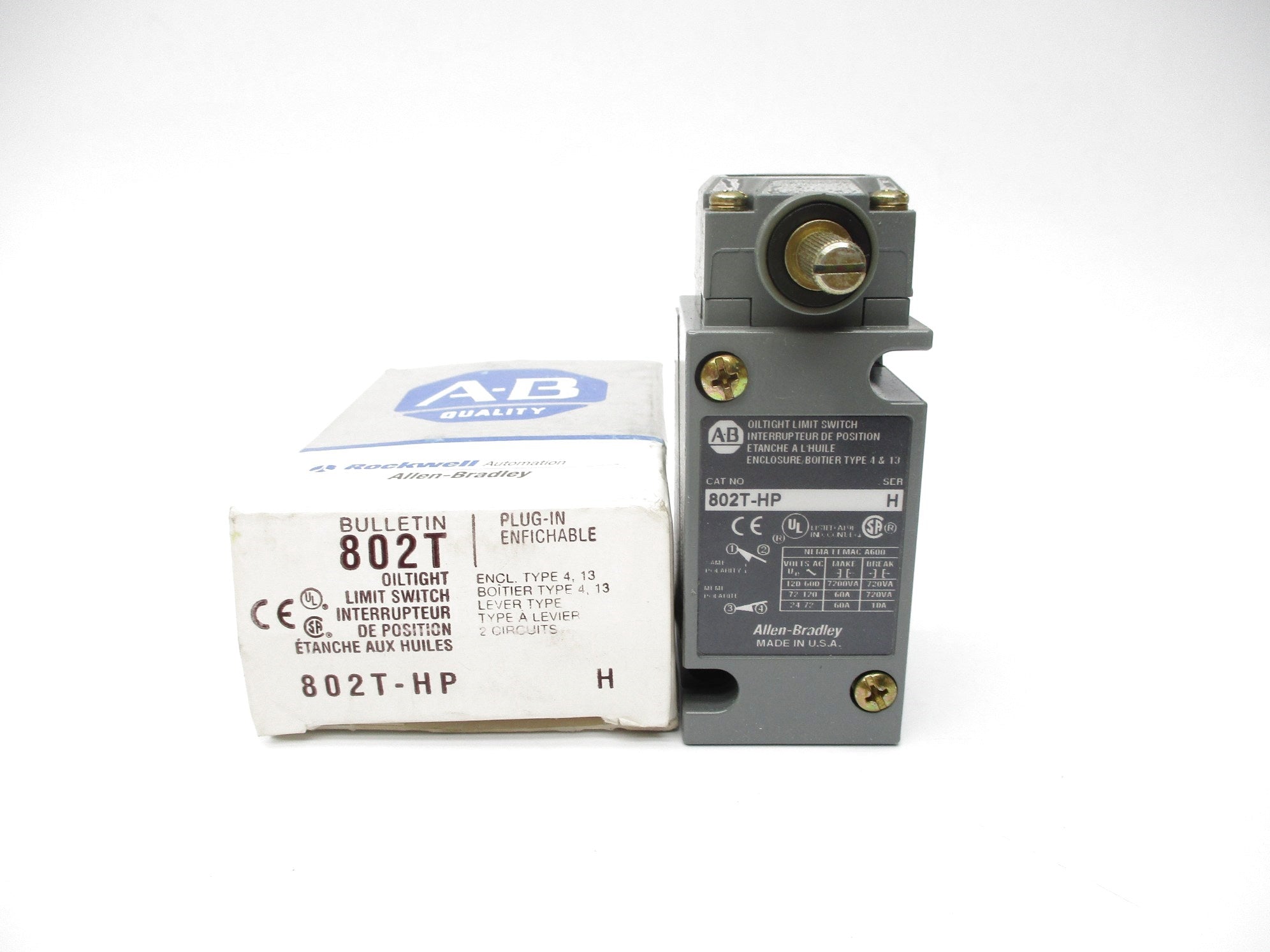 ALLEN BRADLEY 802T-HP SER. H (GY/BL) NSMP