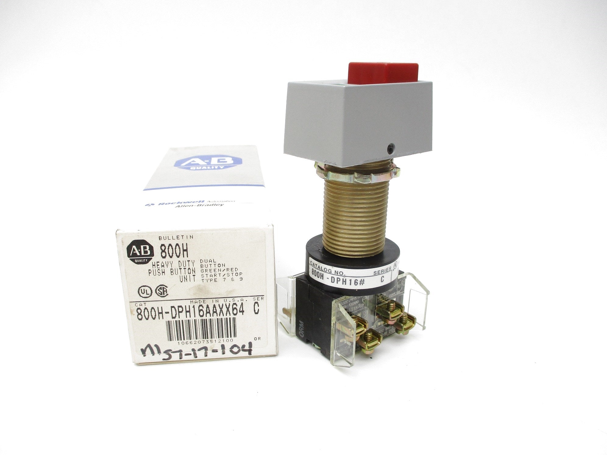 ALLEN BRADLEY 800H-DPH16AAXX64 SER. C (GY/BL) NSMP