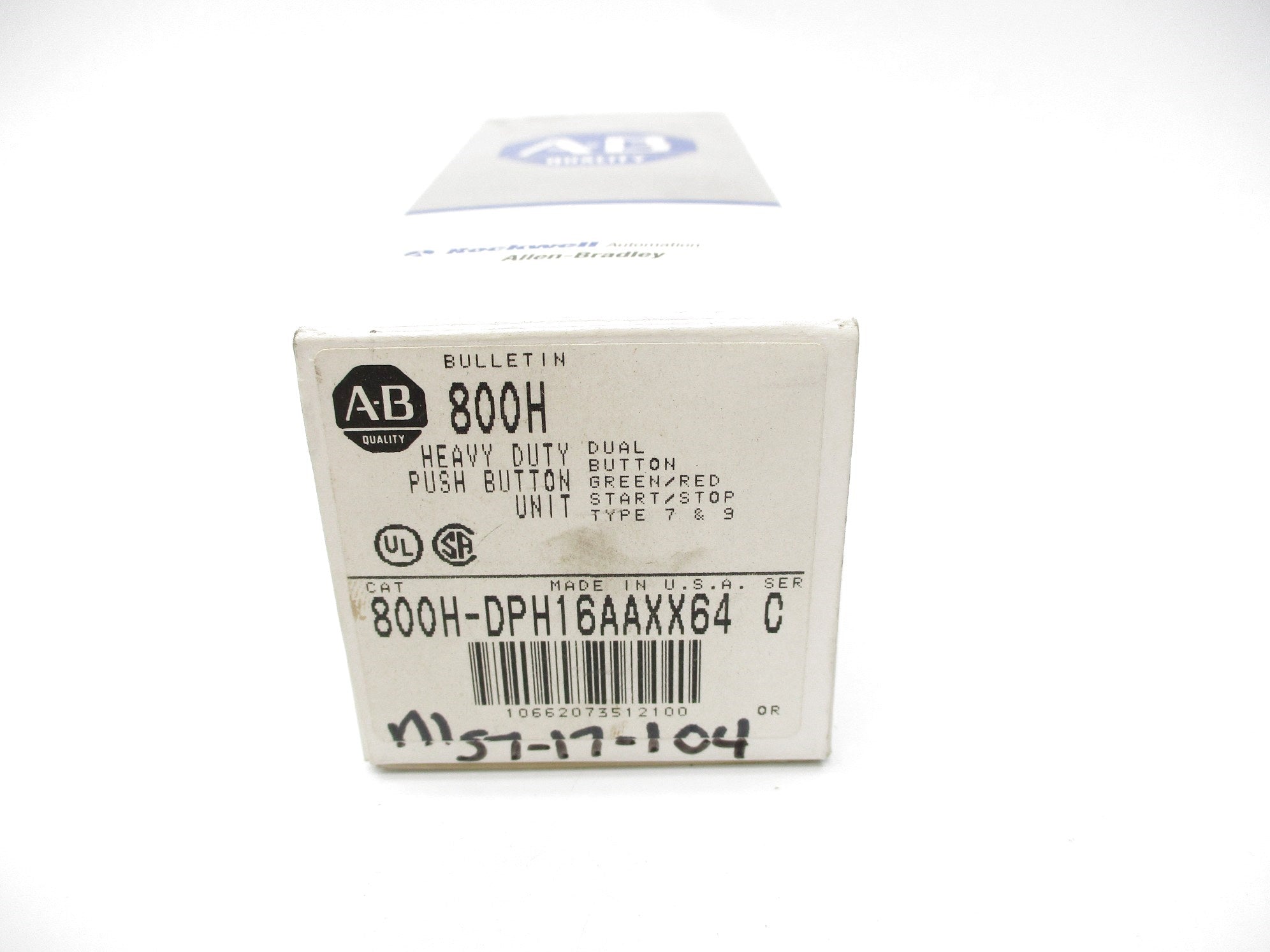 ALLEN BRADLEY 800H-DPH16AAXX64 SER. C (GY/BL) NSMP