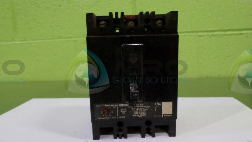 WESTINGHOUSE FB3100 CIRCUIT BREAKER *USED*