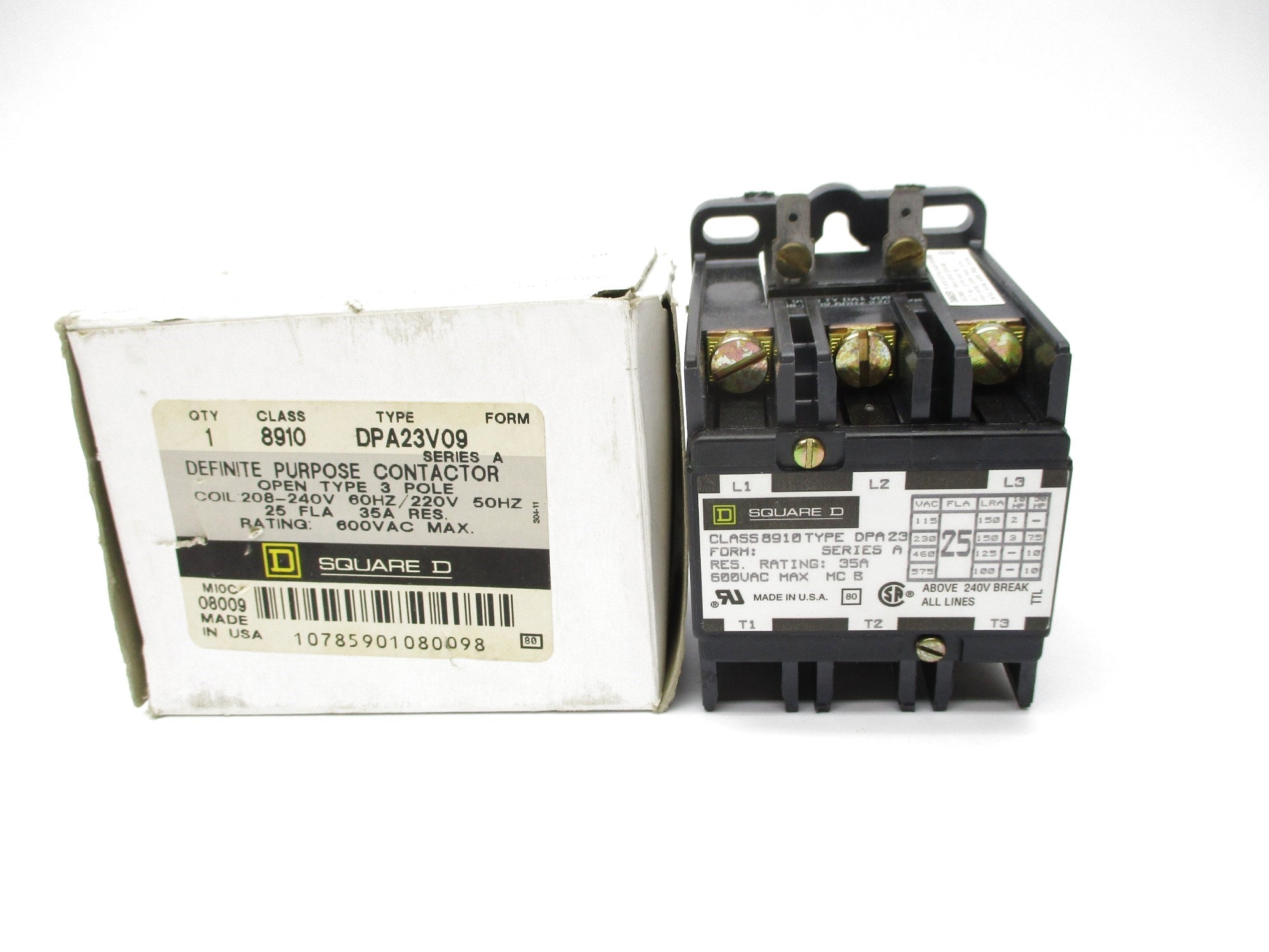 SQUARE D 8910DPA23V09 SER. A 208-240V NSMP