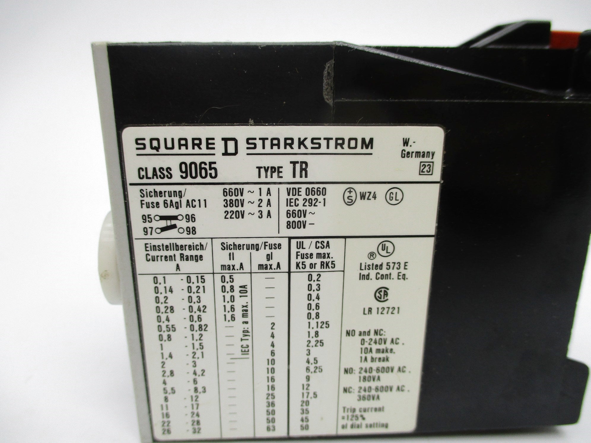 SQUARE D 9065TR5.5 5.5-8.3A NSNP