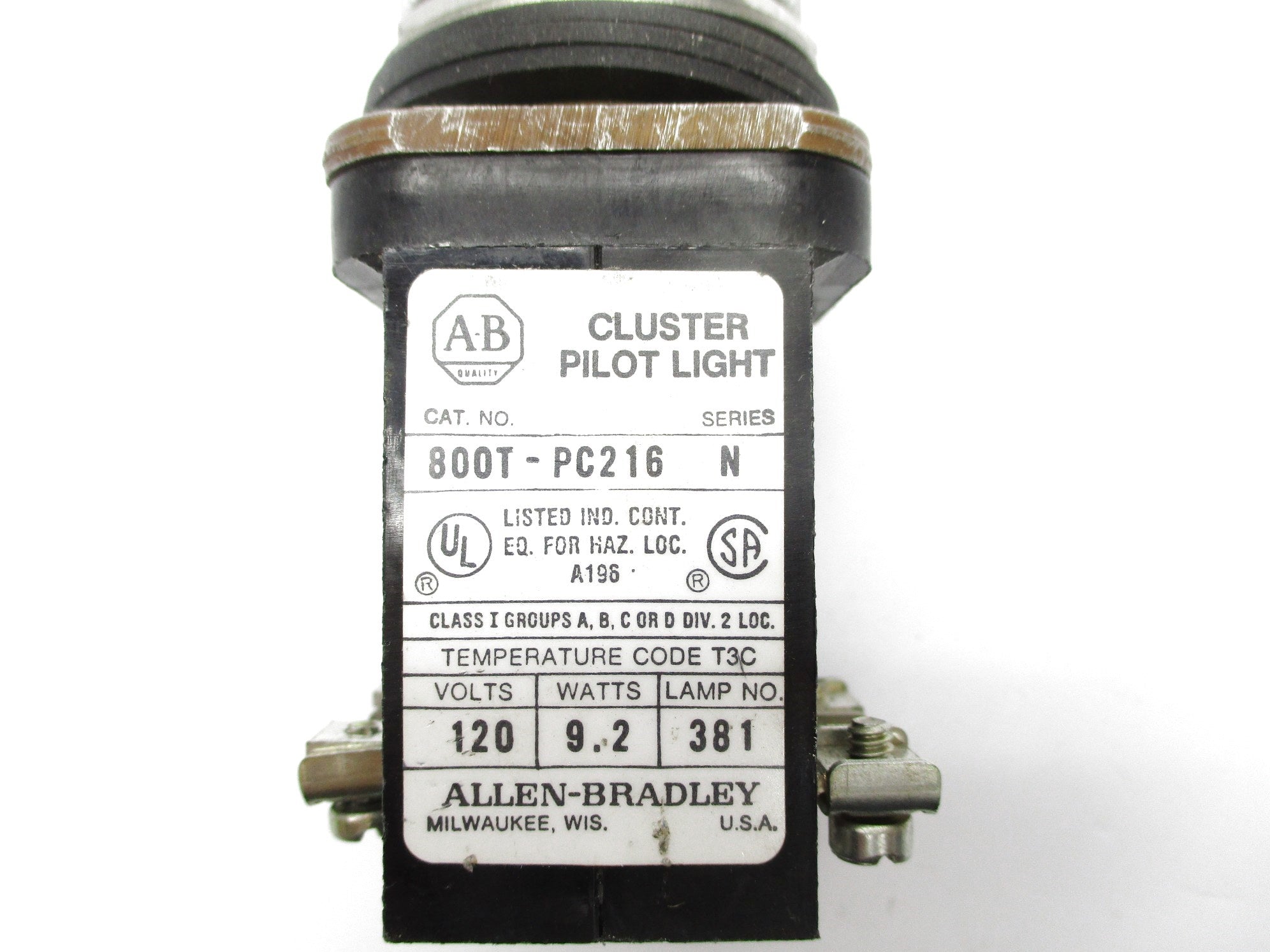 INDUSTRIAL SPARE PART 800T-PC216 SER. N 120V NSNP