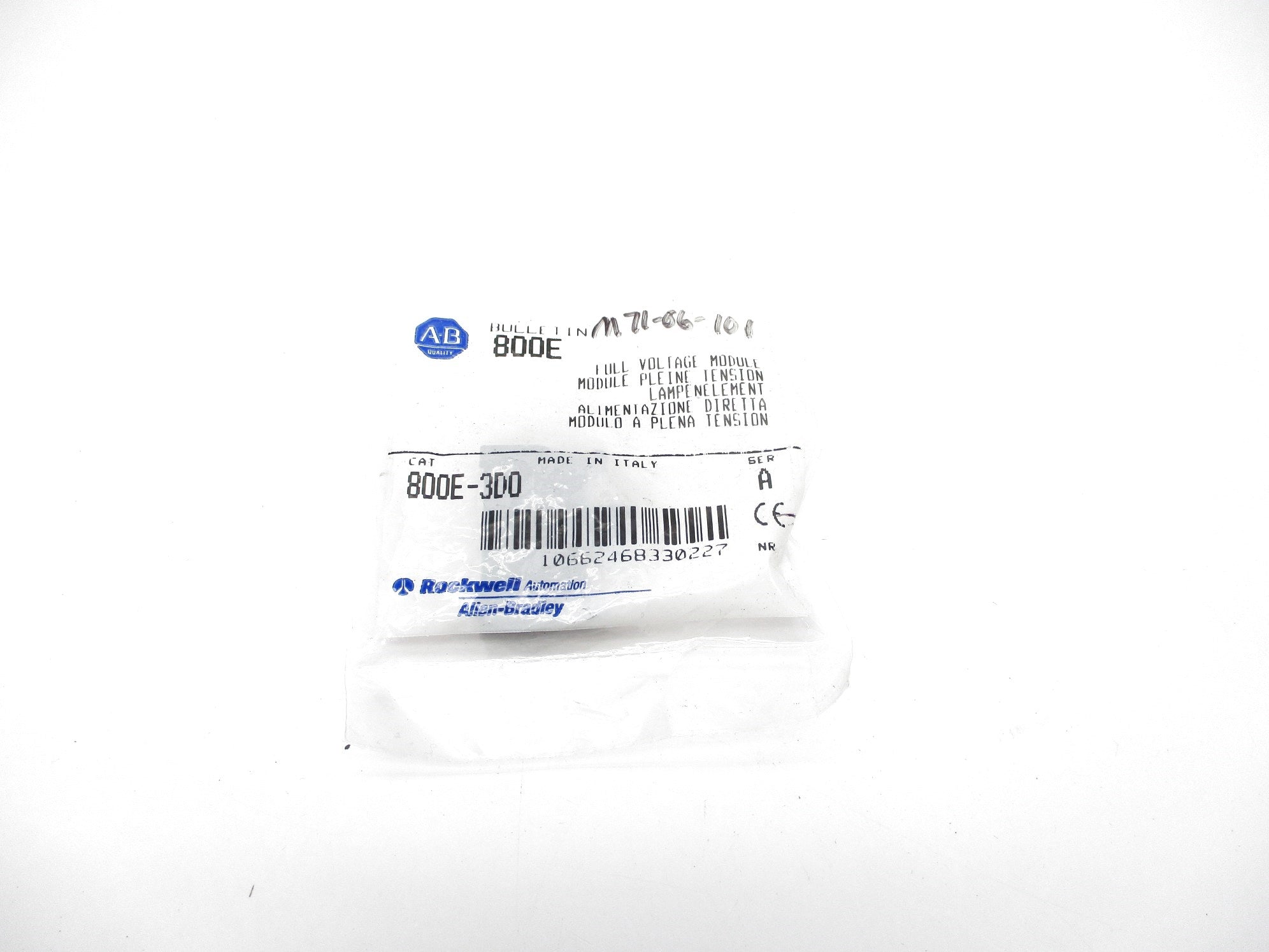 ALLEN BRADLEY 800E-3D0 SER. A NSMP