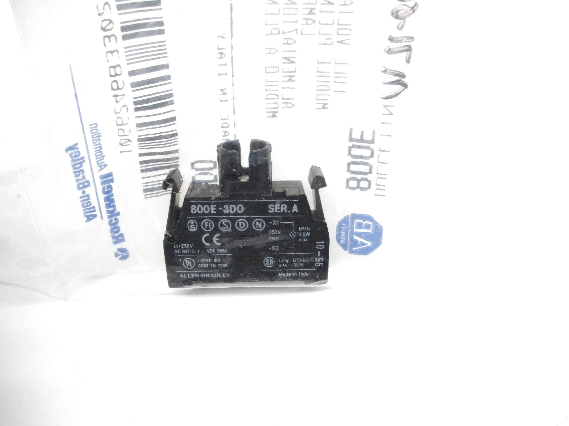 ALLEN BRADLEY 800E-3D0 SER. A NSMP