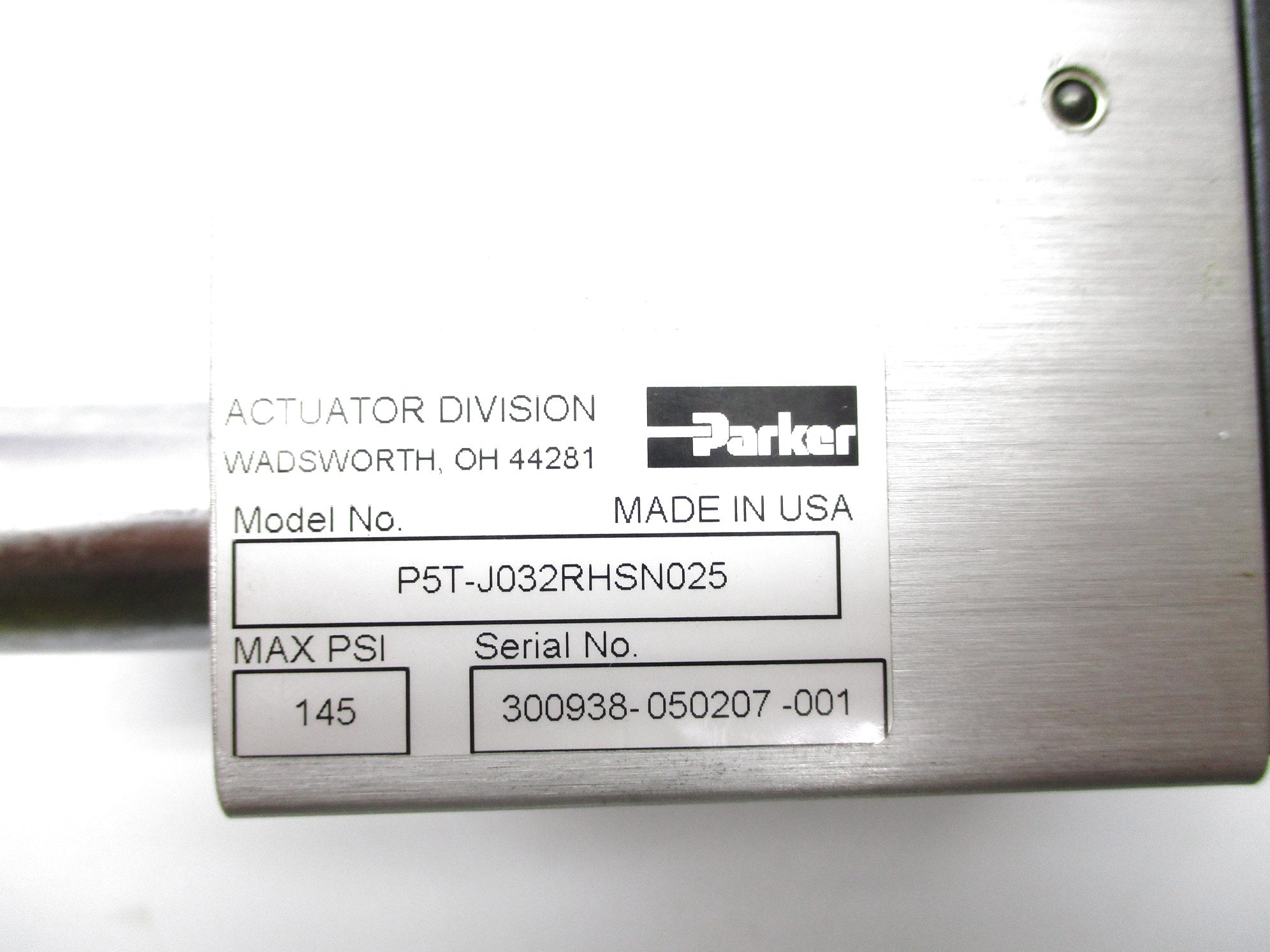 PARKER P5T-J032RHSN025 145PSI NSNP
