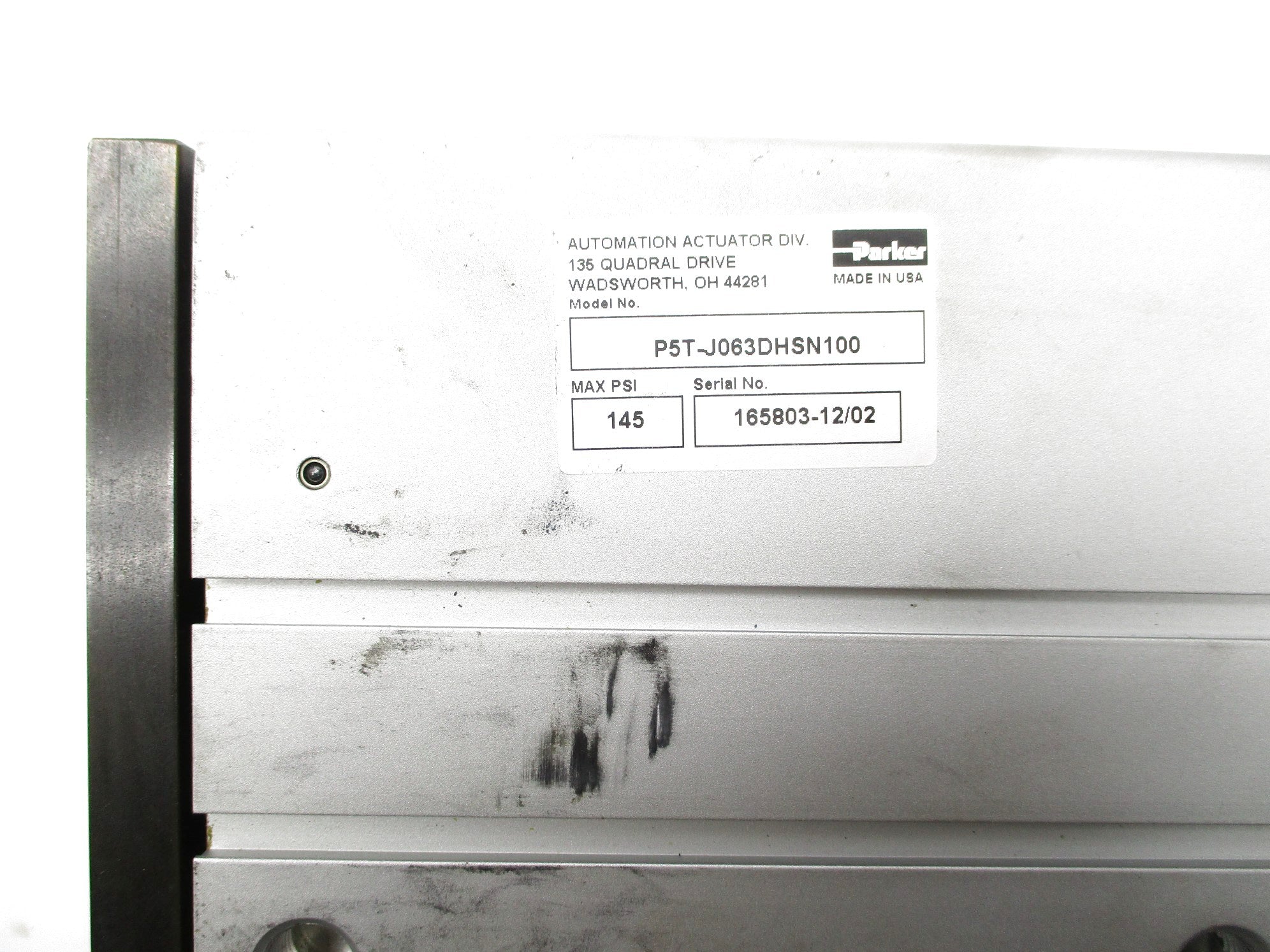 PARKER P5T-J063DHSN100 145PSI UNMP