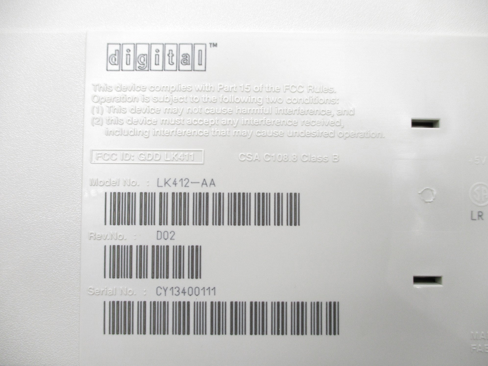 DIGITAL LK412-AA NSNP