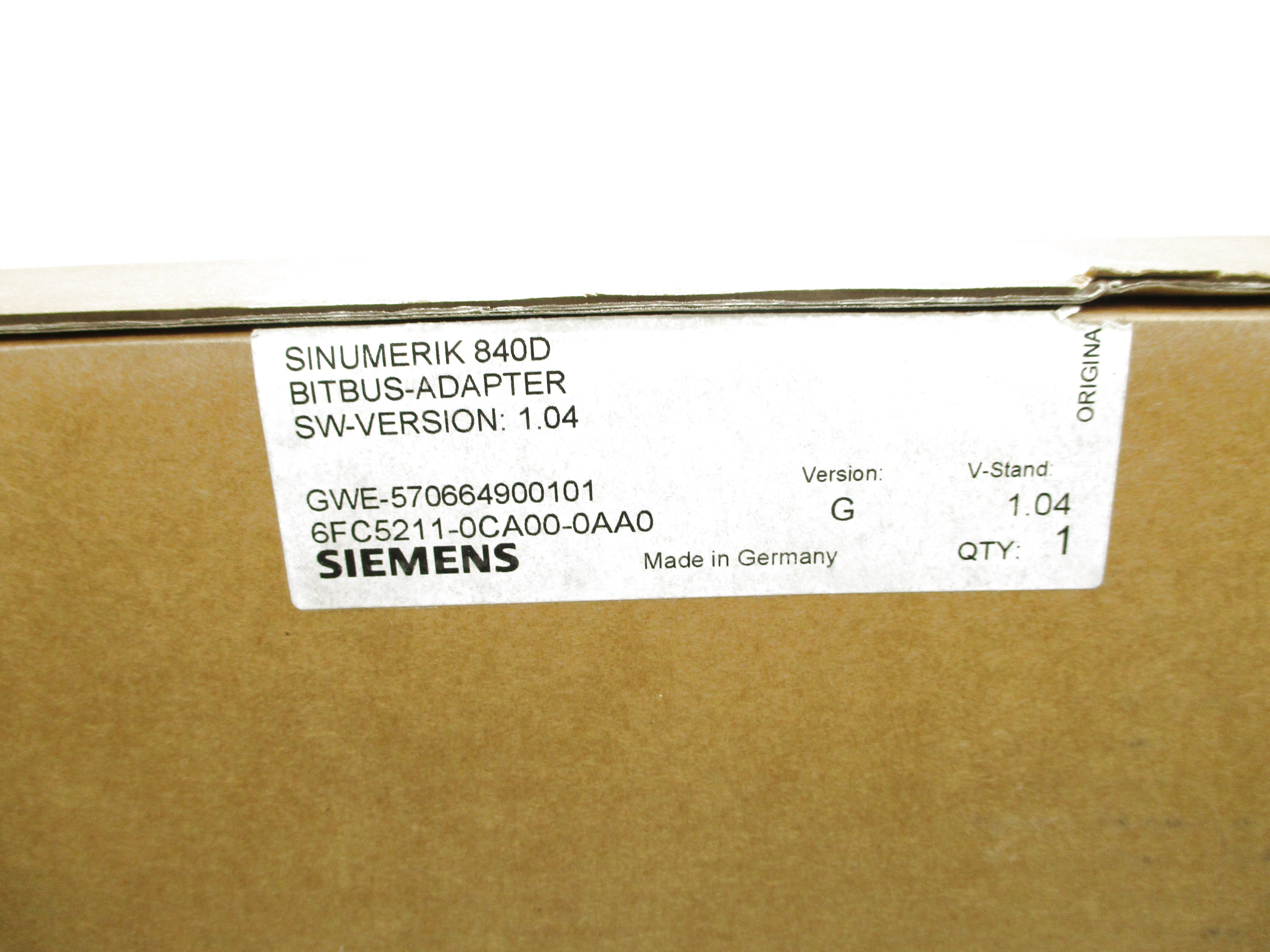 SIEMENS 6FC5211-0CA00-0AA0 NSMP