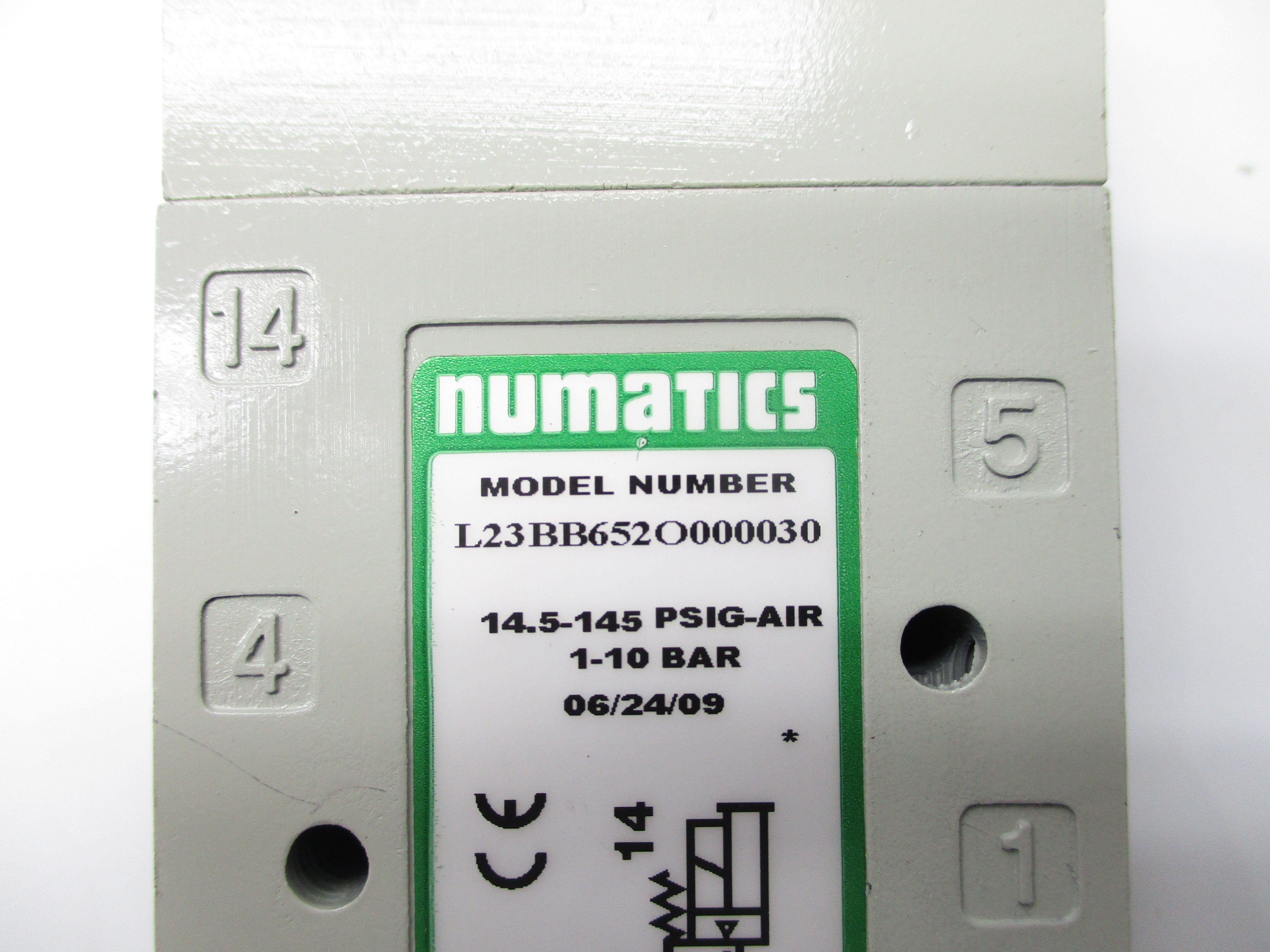 NUMATICS L23BB652O000030 14.5-145PSIG NSNP