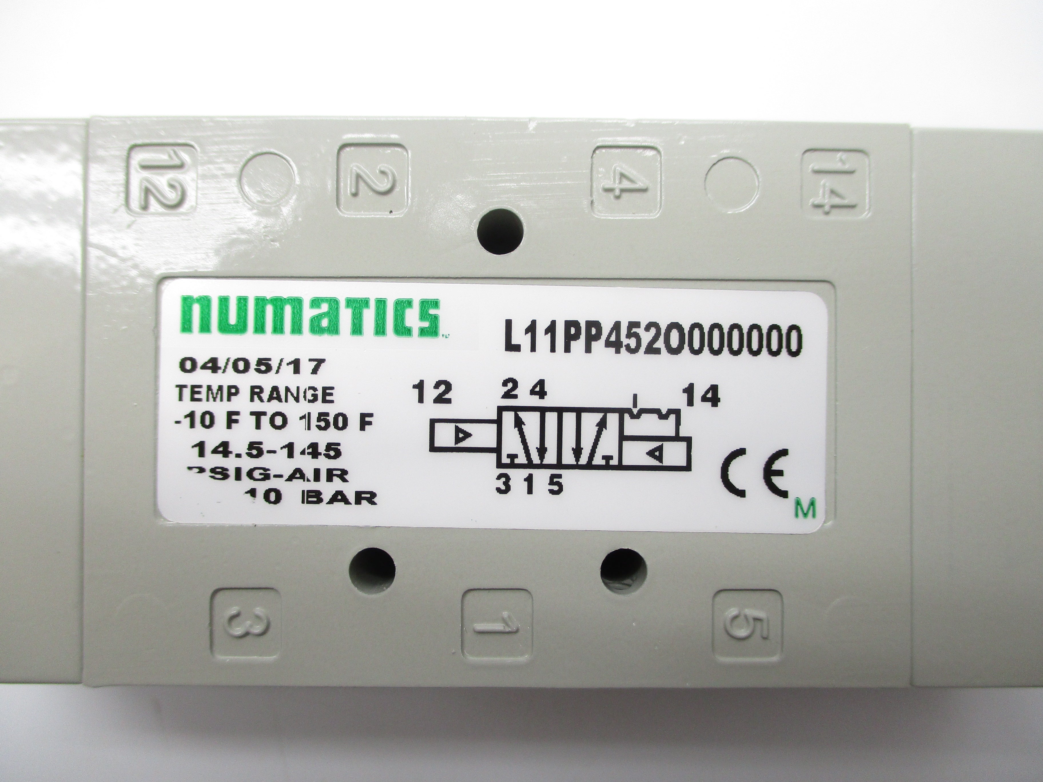 NUMATICS L11PP452O000000 14.5-145PSI -10-150'F NSNP