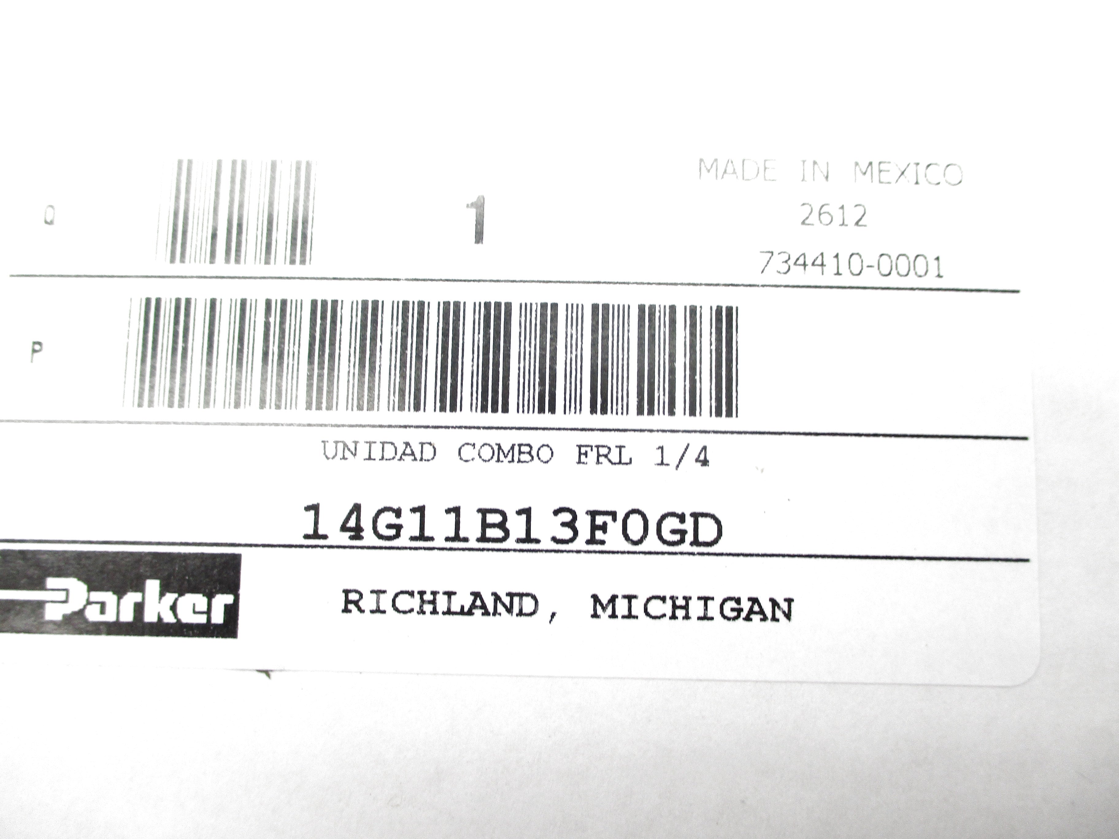 PARKER 14G11B13F0GD 150PSI NSMP