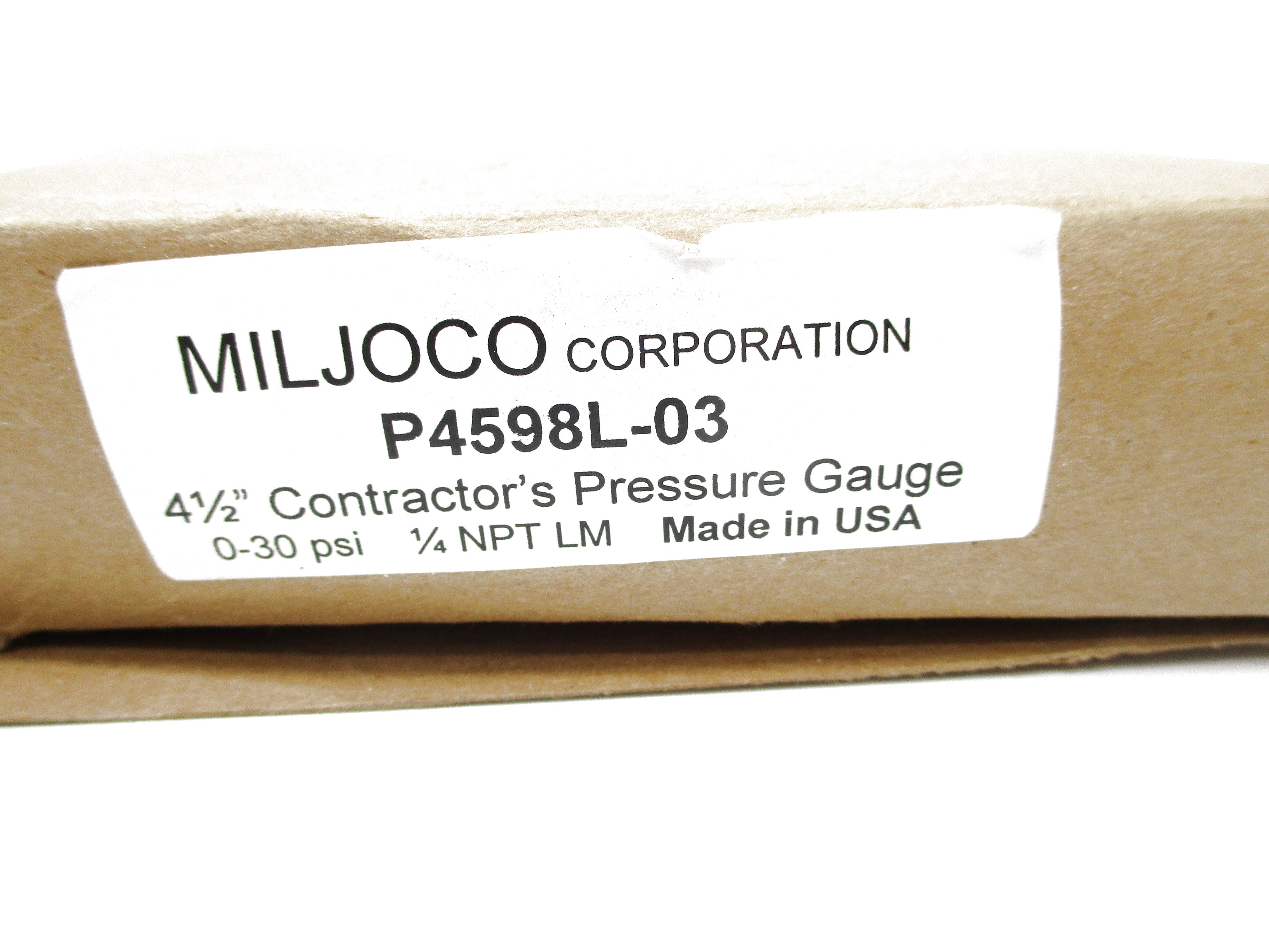 MILJOCO P4598L-03 0-30PSI NSMP