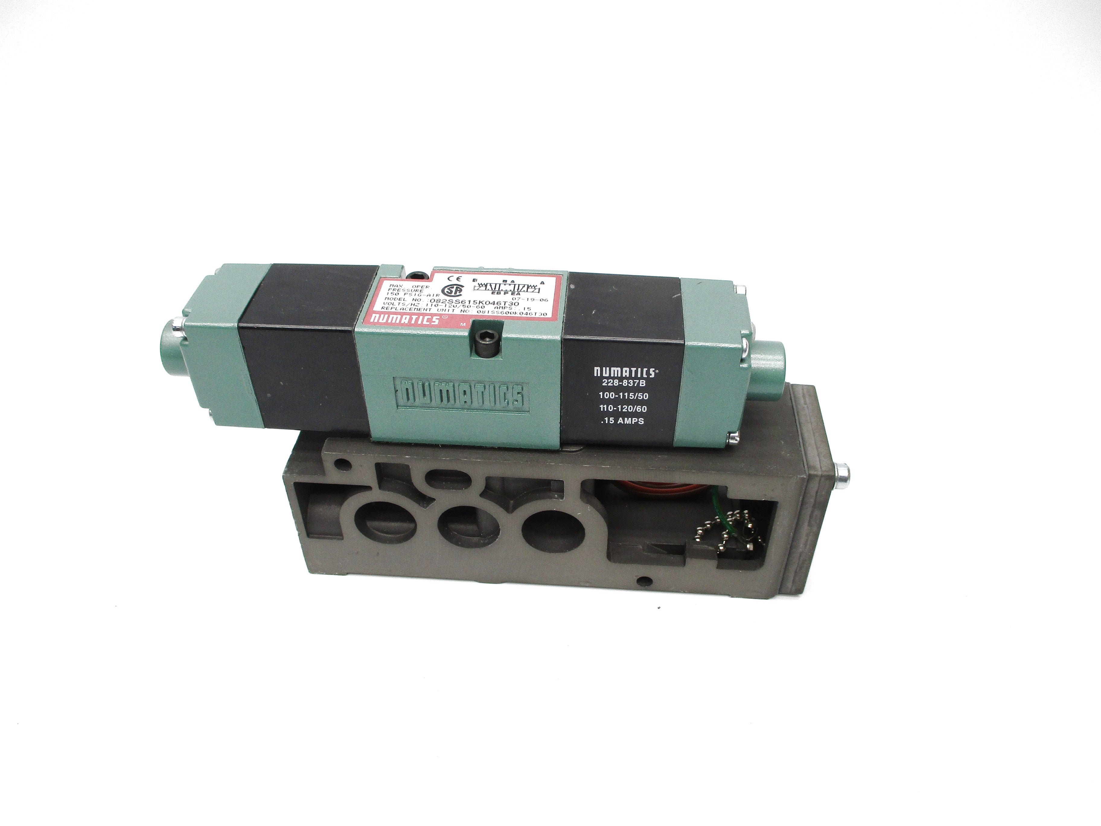 NUMATICS 082SS615K046T30 150PSIG 110-120V NSNP