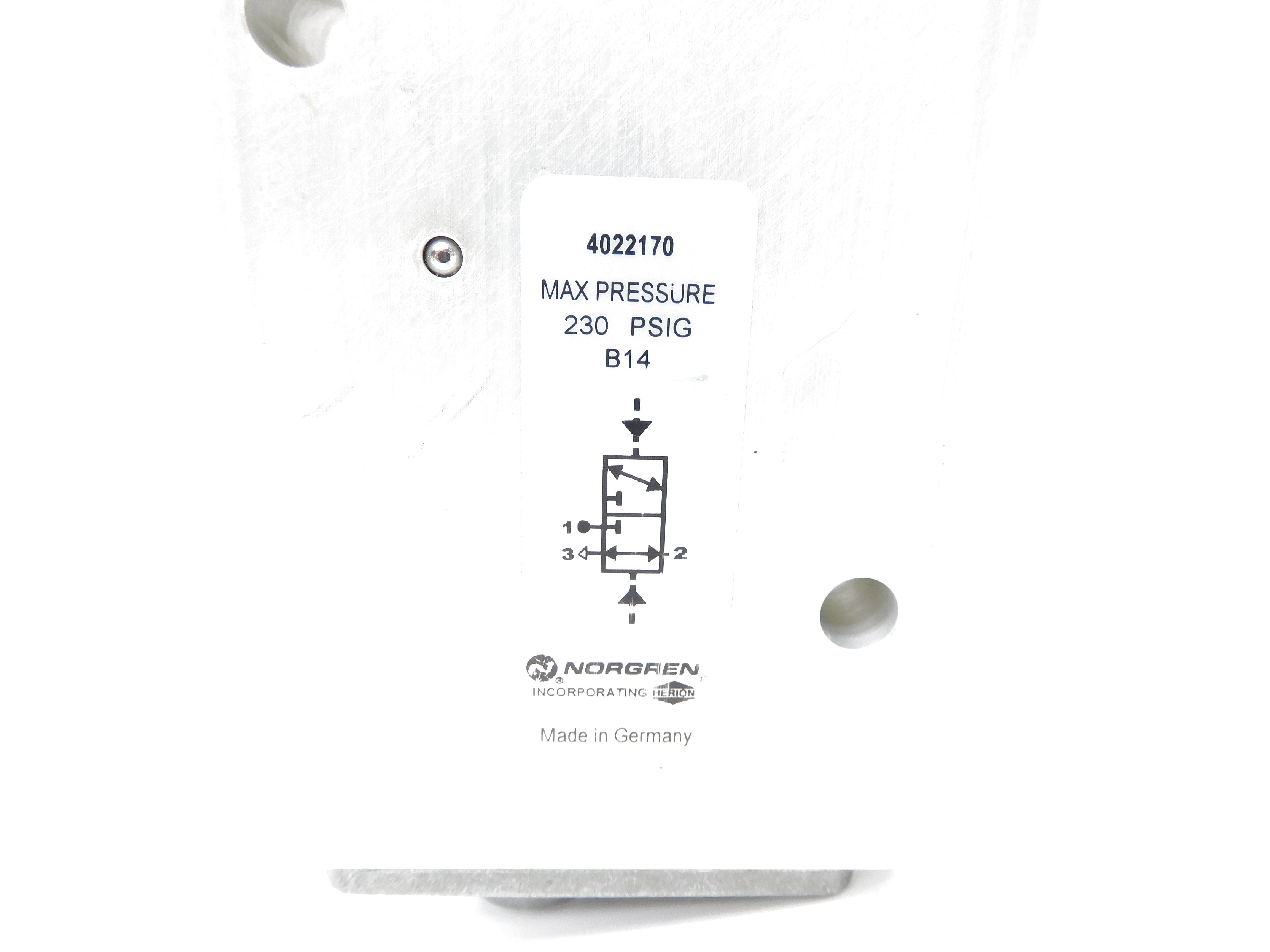 NORGREN 4022170 230PSIG NSNP