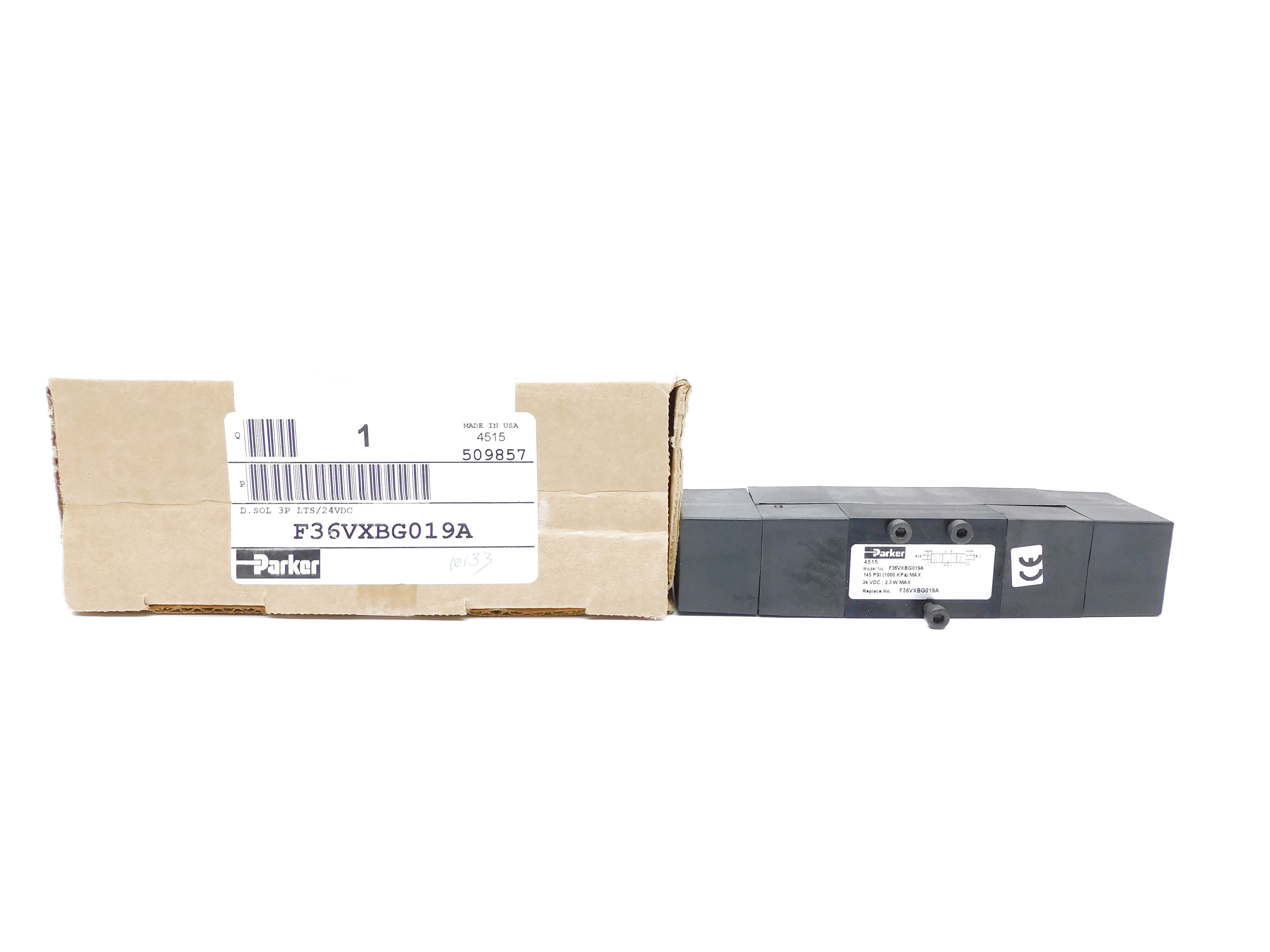 PARKER F36VXBG019A 24VDC 145PSI NSMP