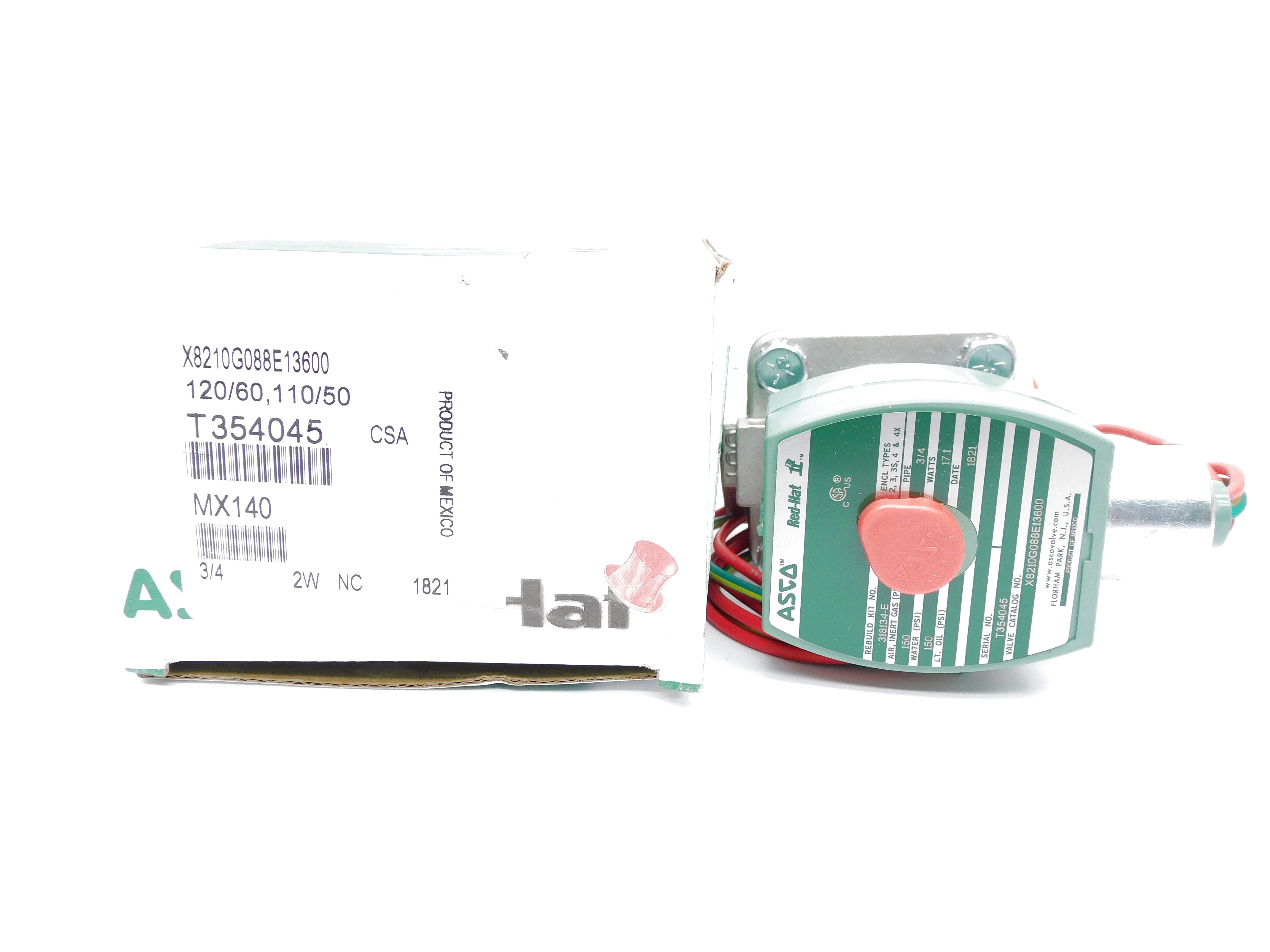 ASCO X8210G088E13600 110/120V 150PSI NSMP