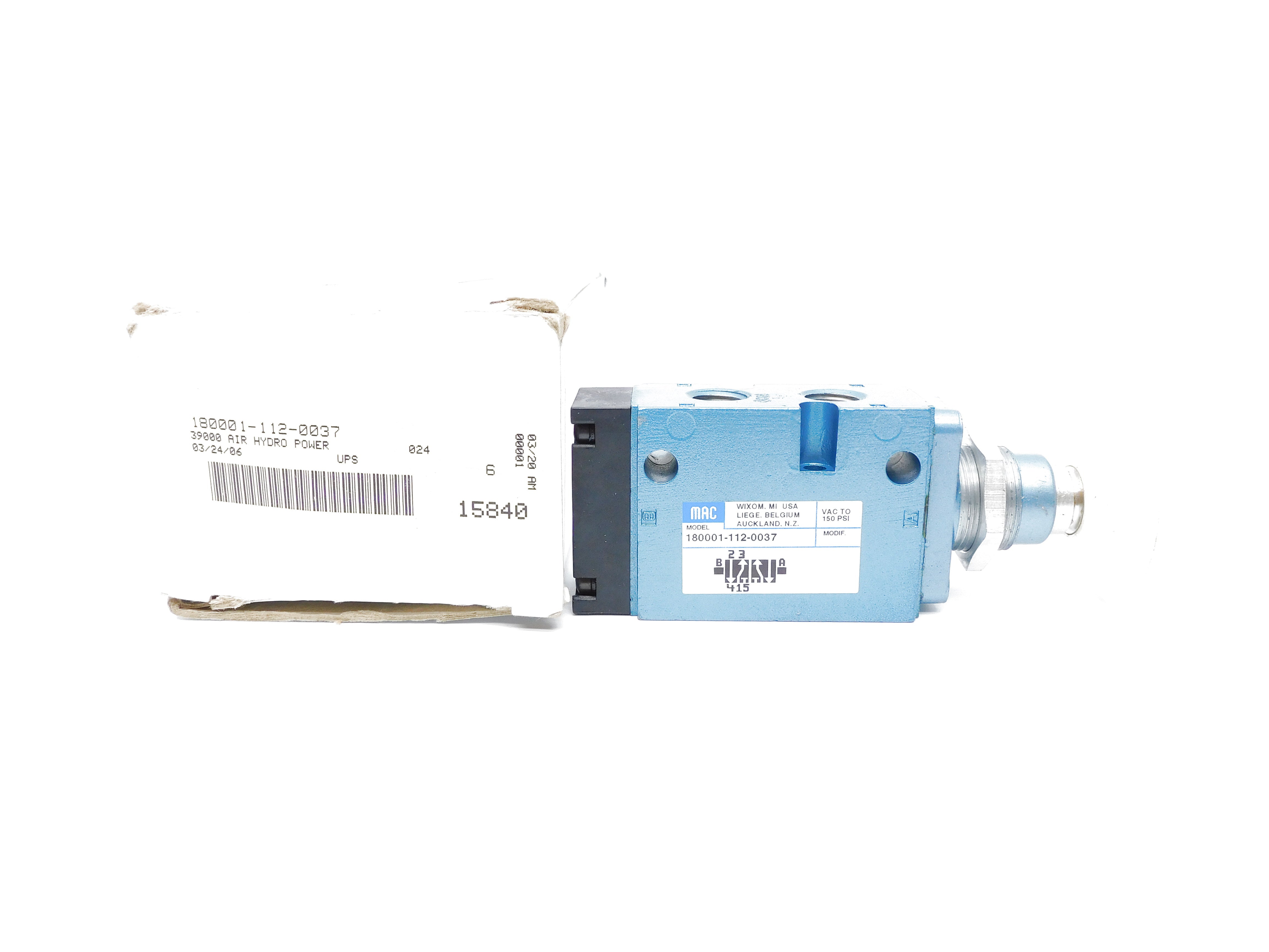 MAC 180001-112-0037 150PSI NSMP
