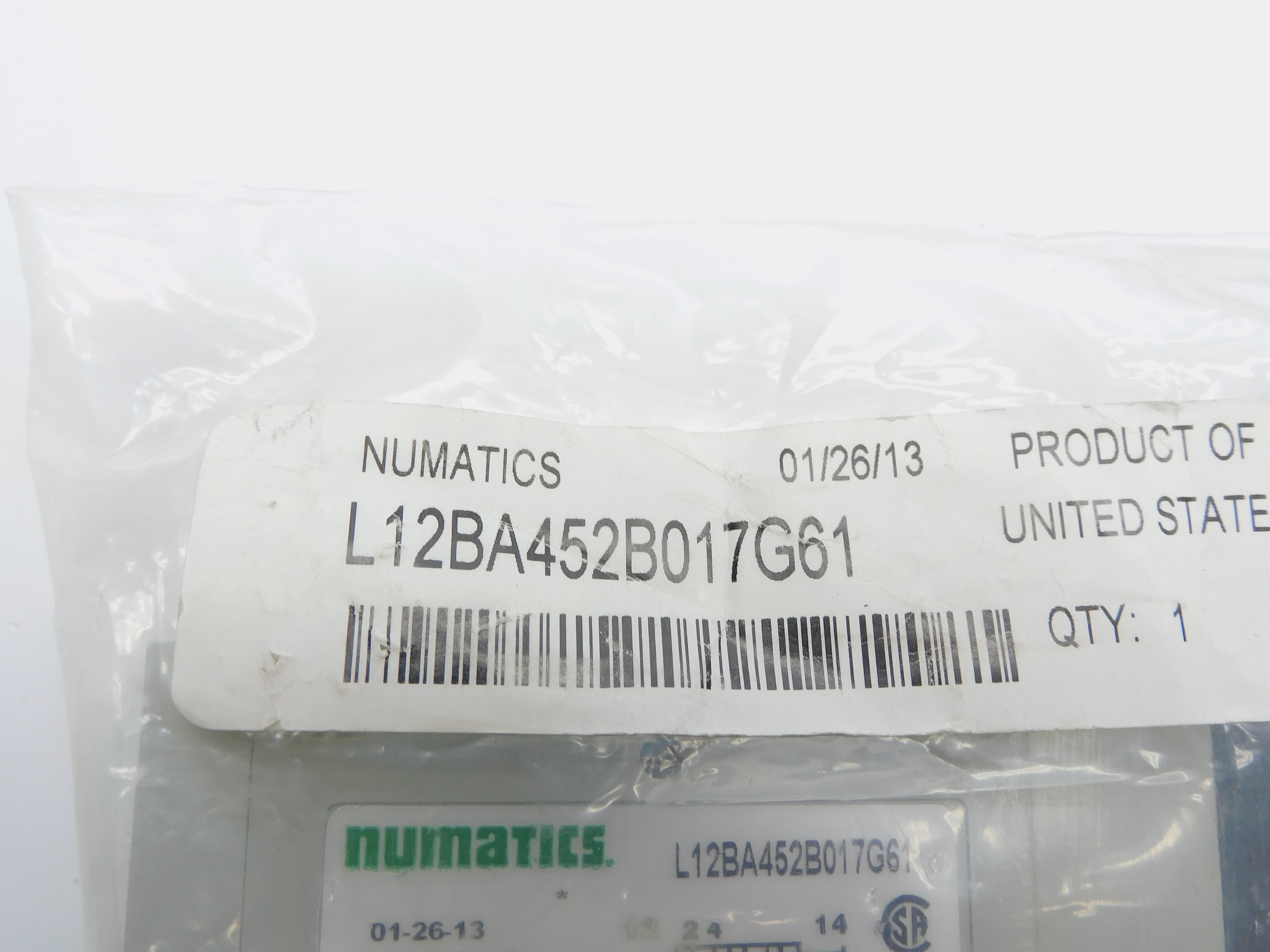 NUMATICS L12BA452B017G61 14.5-120PSIG 24VDC NSMP