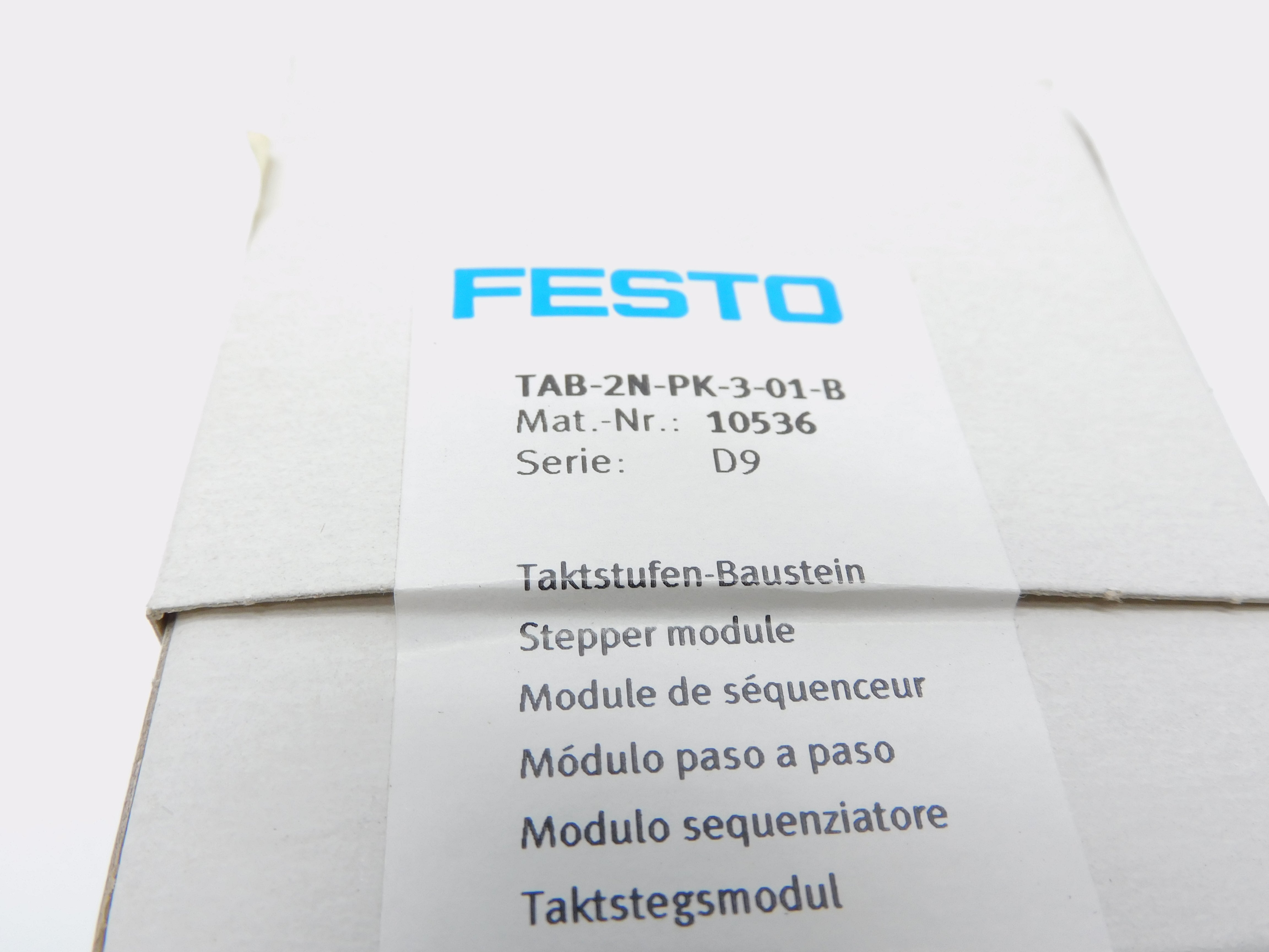 FESTO TAB-2N-PK-3-01-B NSFS