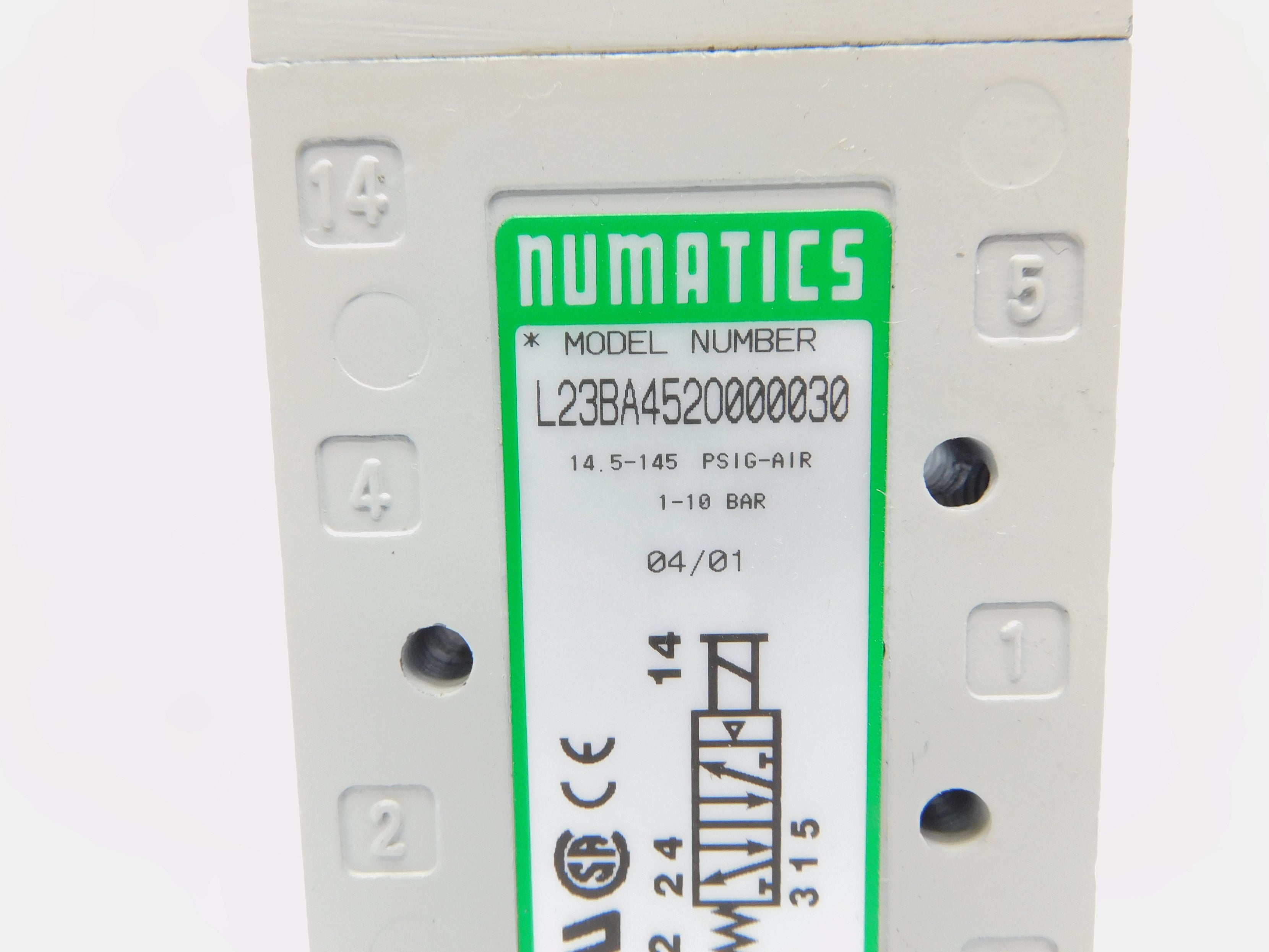 NUMATICS L23BA452O000030 100-120V .07A 5-145PSI NSNP