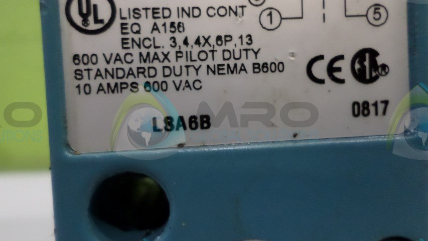 MICROSWITCH LSA6B HEAVY DUTY LIMIT SWITCH *USED*