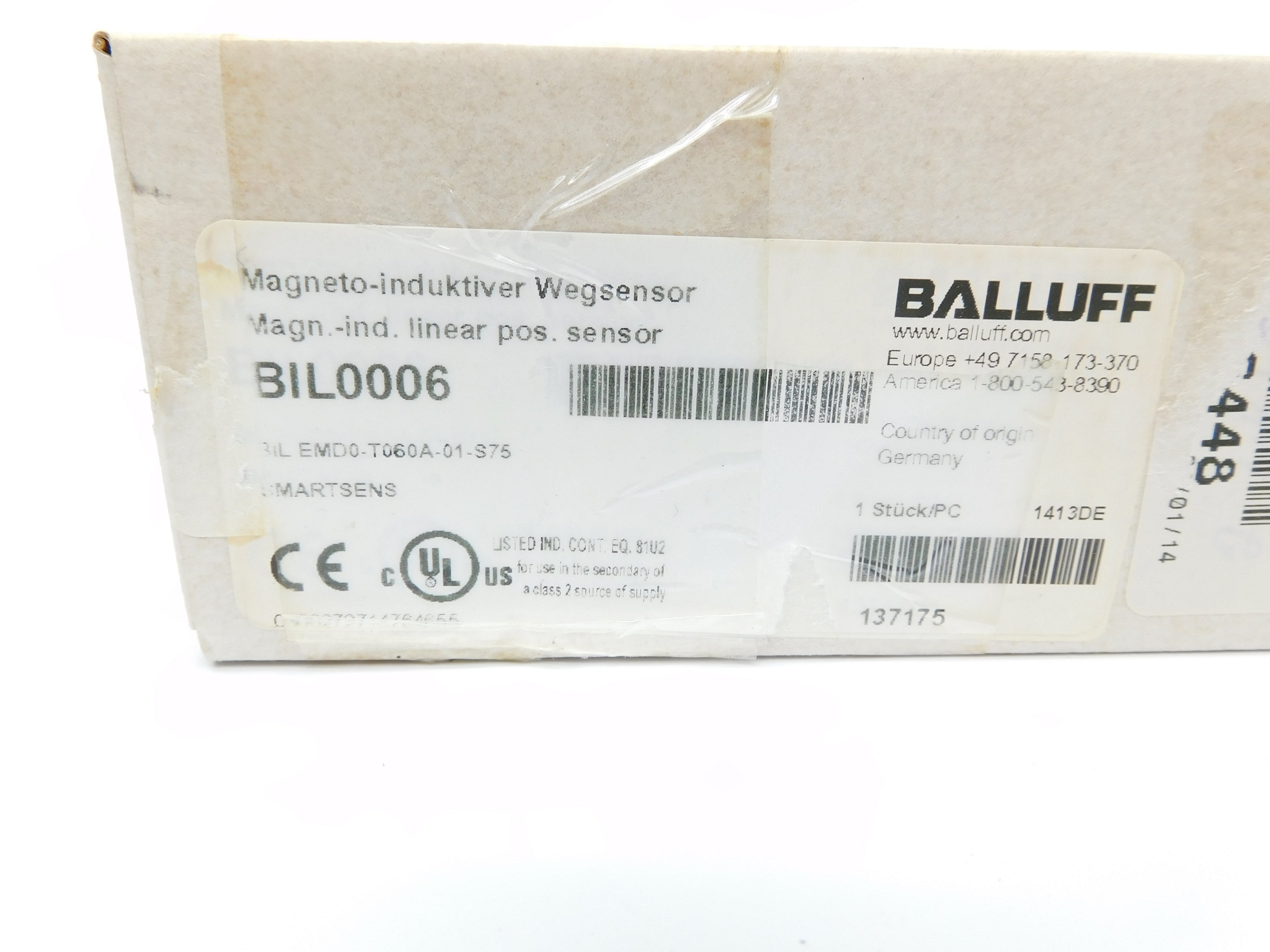 BALLUFF BILEMD0-T060A-01-S75 NSFS