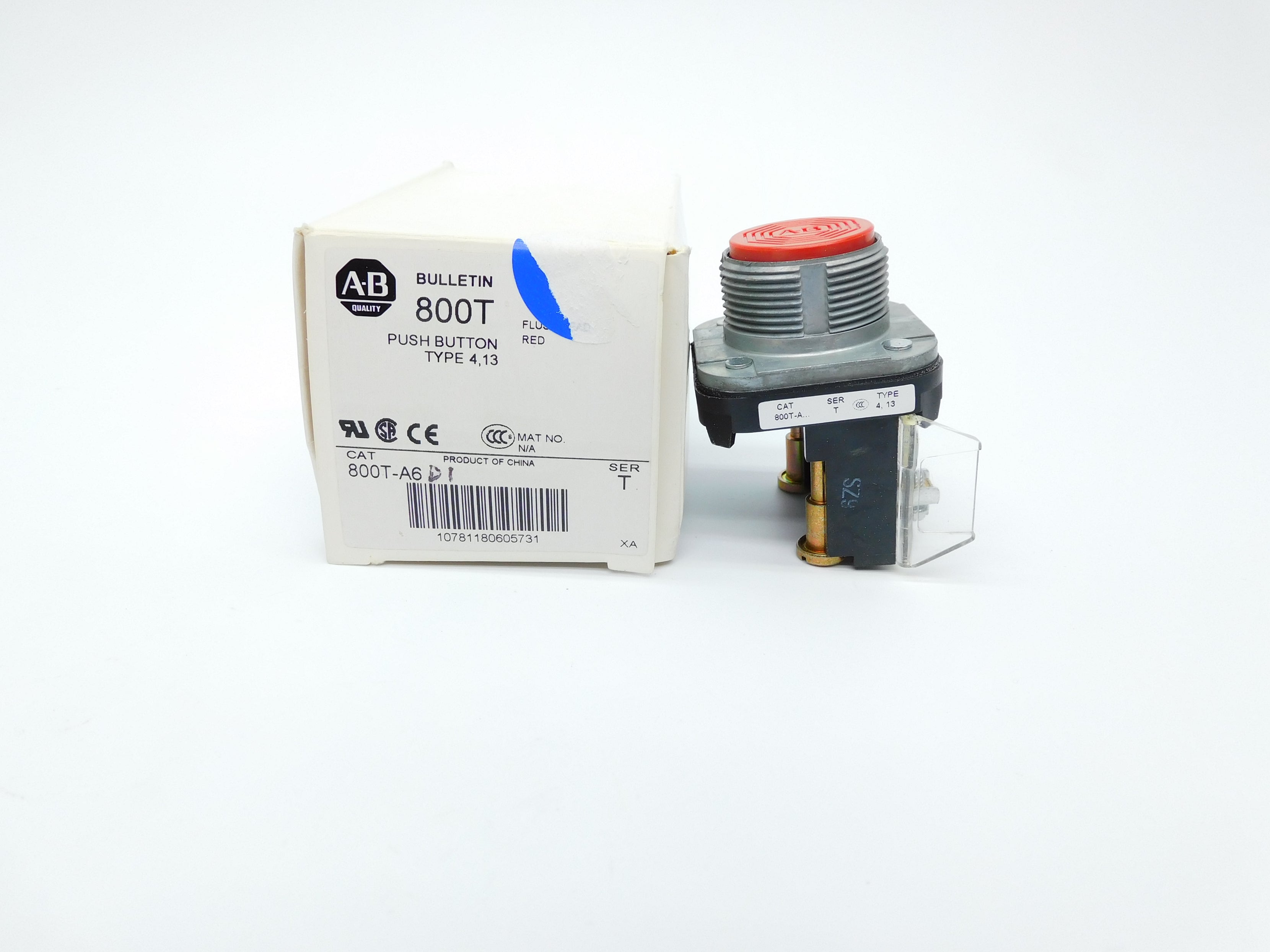 ALLEN BRADLEY 800T-A6D1 SER. T (WH) NSMP