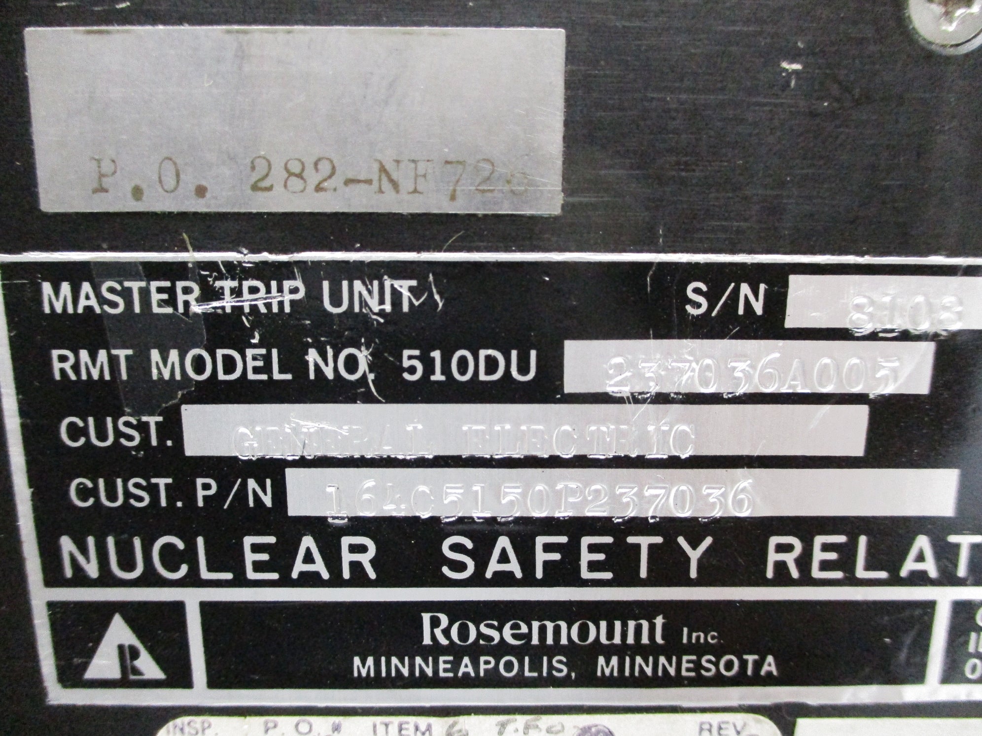 ROSEMOUNT 510DU237036A005 UNMP