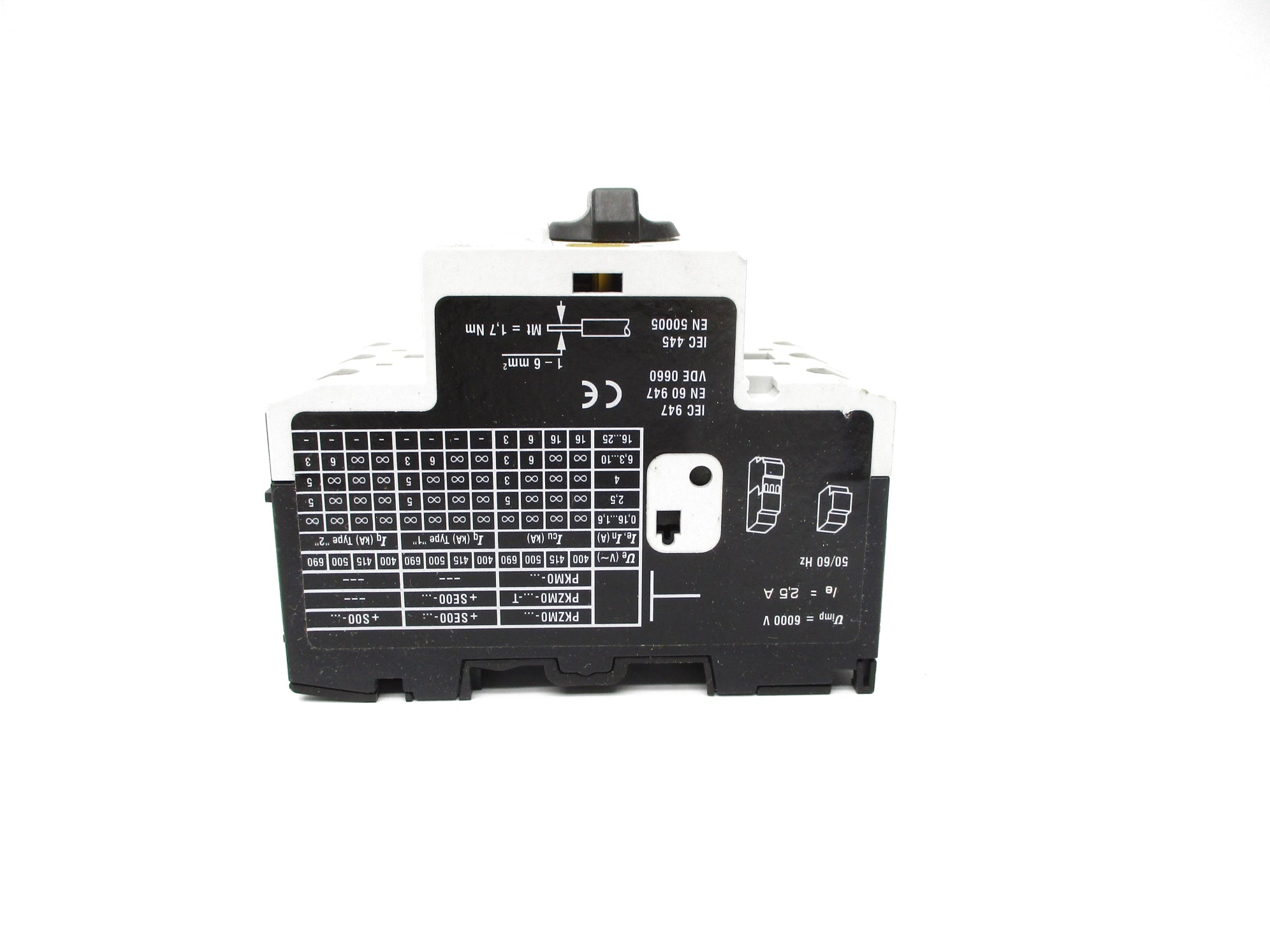 KLOCKNER MOELLER PKZM0-2,5 600VAC 1.8-2.5A NSNP